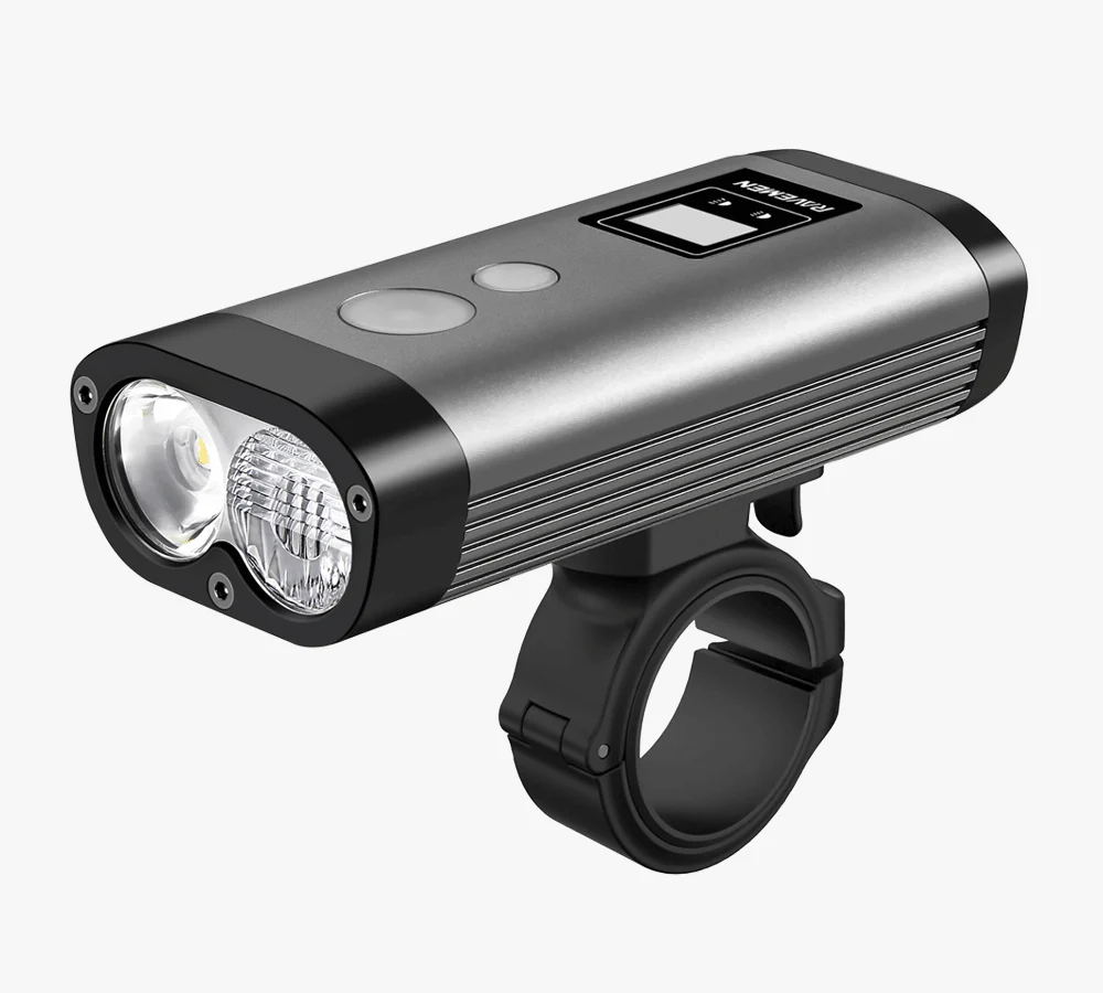 Ravemen PR1400 USB Rechargeable DuaLens Front Light with Remote in Grey/Black RRP £110 - Image 2
