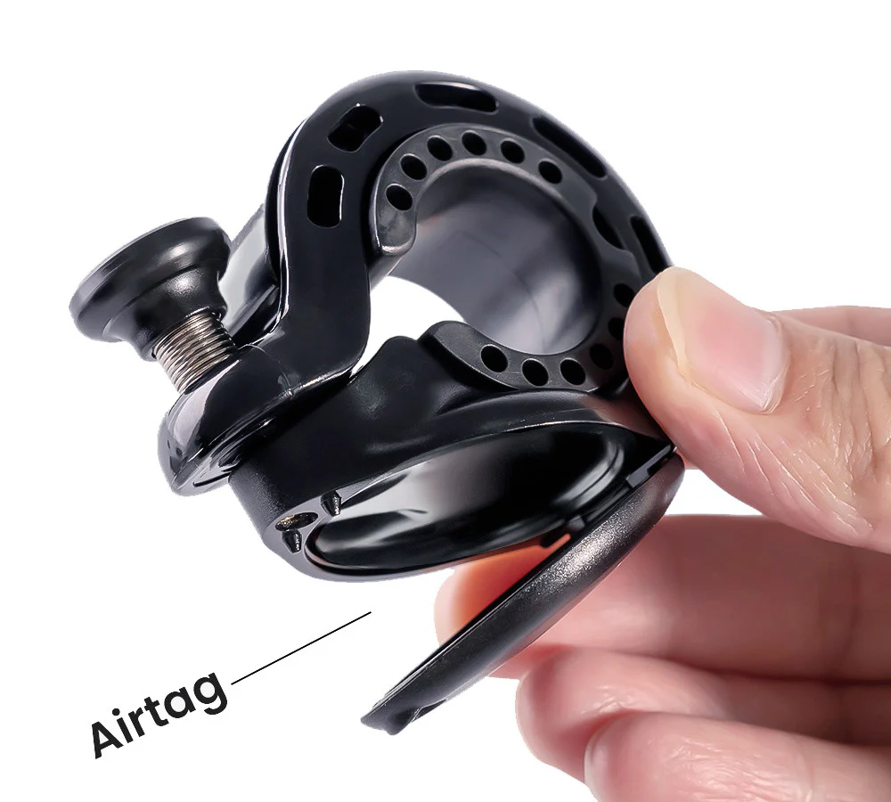 Ravemen Q2 Bicycle Bell Compatible with Apple Air Tag - Image 2