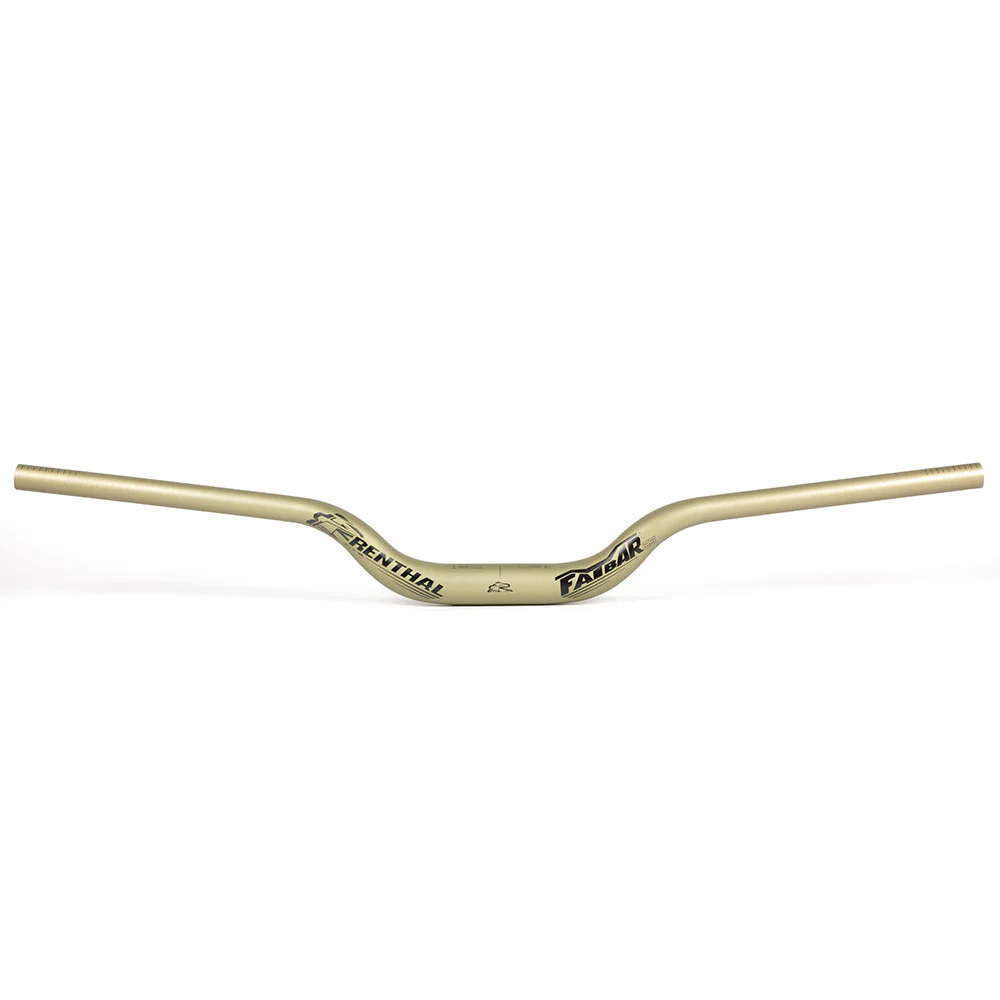 Renthal Fatbar 35 V3 High Rise MTB Downhill Riser Bars | 35mm Clamp | 820mm Wide | AluGold - Image 2