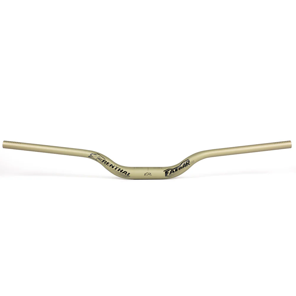 Renthal Fatbar 35 V3 High Rise MTB Downhill Riser Bars | 35mm Clamp | 820mm Wide | AluGold - Image 4