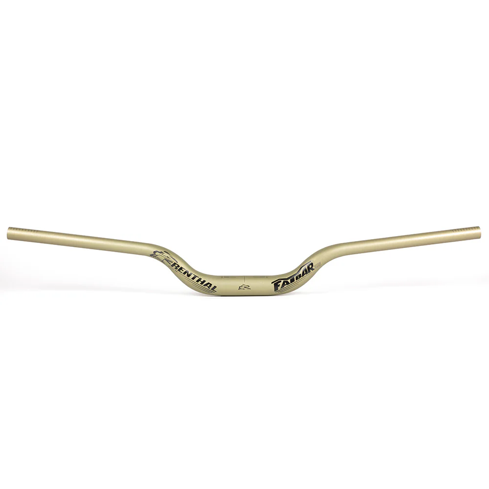 Renthal Fatbar 35 V3 High Rise MTB Downhill Riser Bars | 35mm Clamp | 820mm Wide | AluGold - Image 5