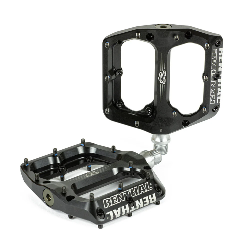 Renthal Revo-F Flat MTB Downhill Platform Pedals | Black - Image 2
