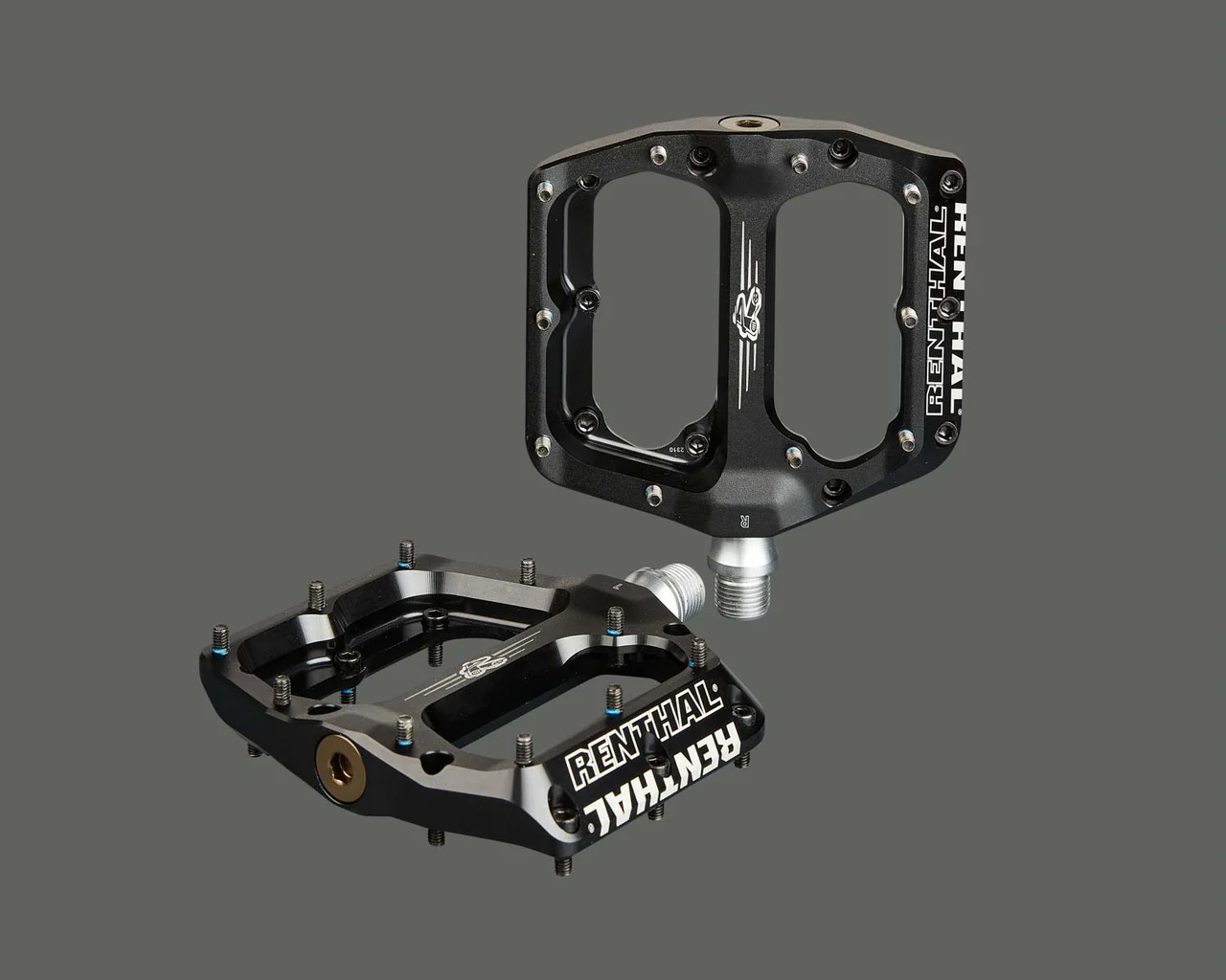 Renthal Revo-F Flat MTB Downhill Platform Pedals | Black - Image 5