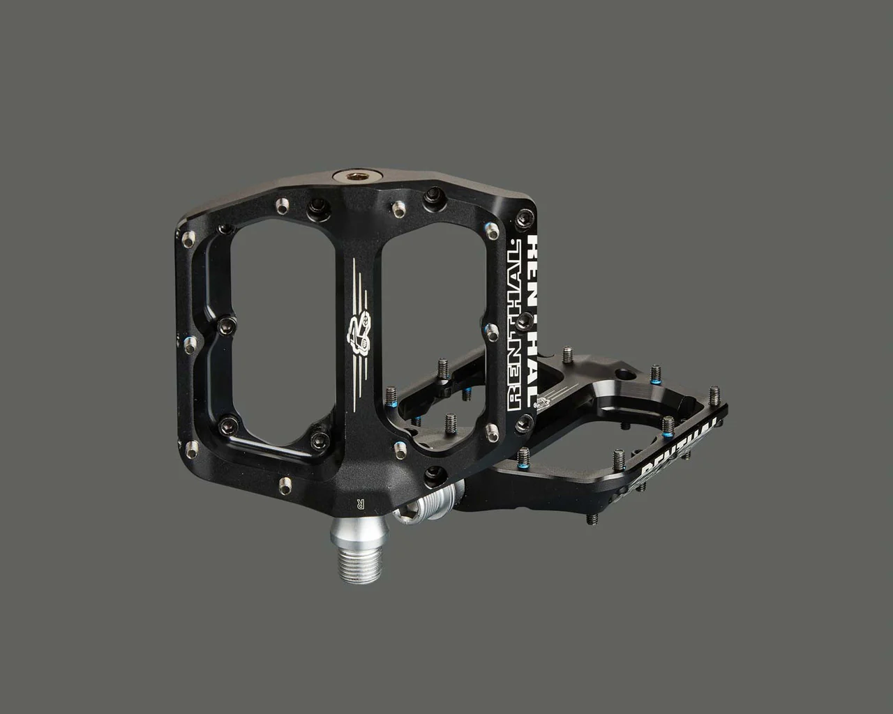 Renthal Revo-F Flat MTB Downhill Platform Pedals | Black - Image 6