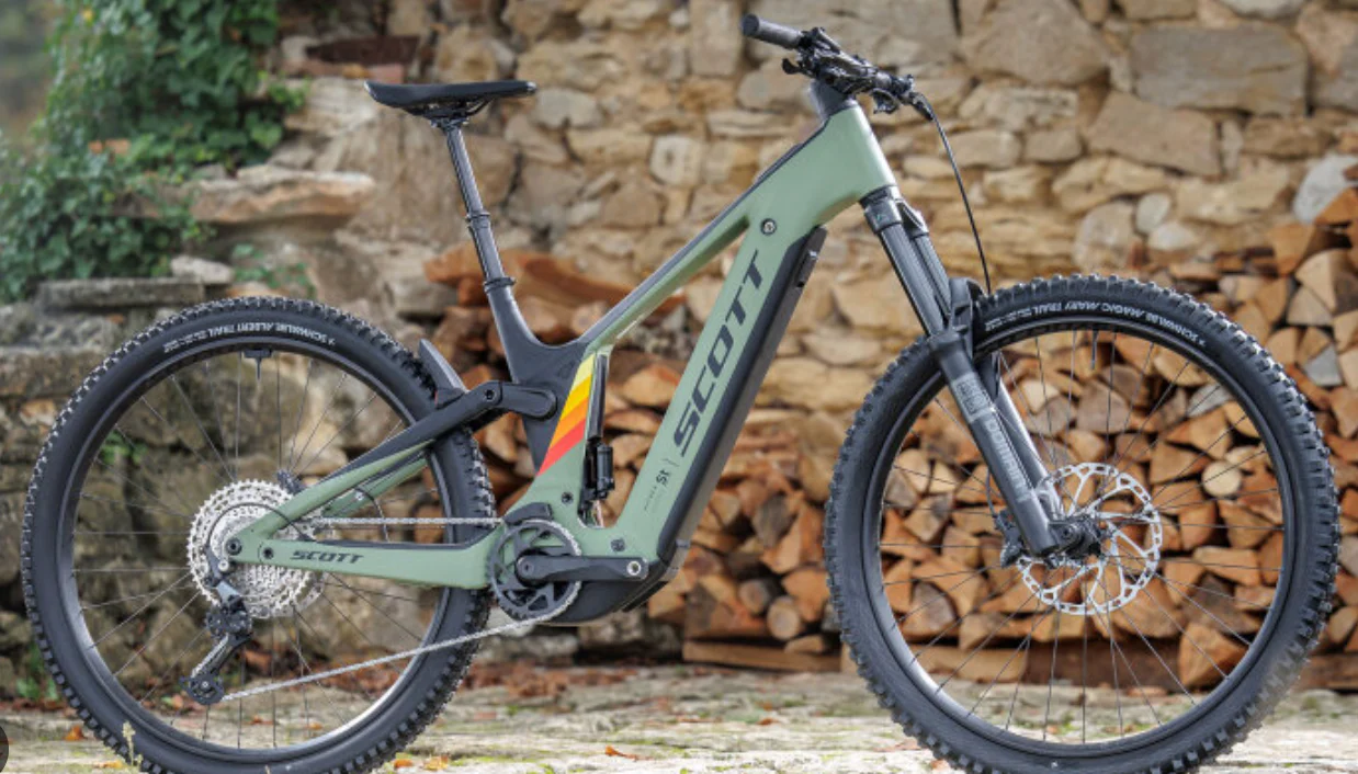 SALE Scott Patron ST 910 Electric Full Suspension Mountain Bike In Loden Green - Image 6