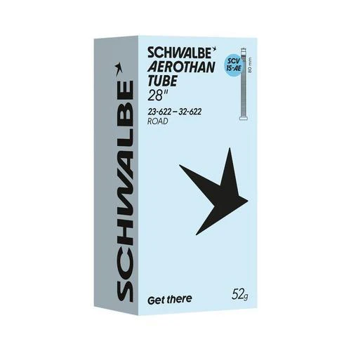 Schwalbe Aerothan Lightweight Inner Tube 28 inch Road Presta Clik Valve 80mm