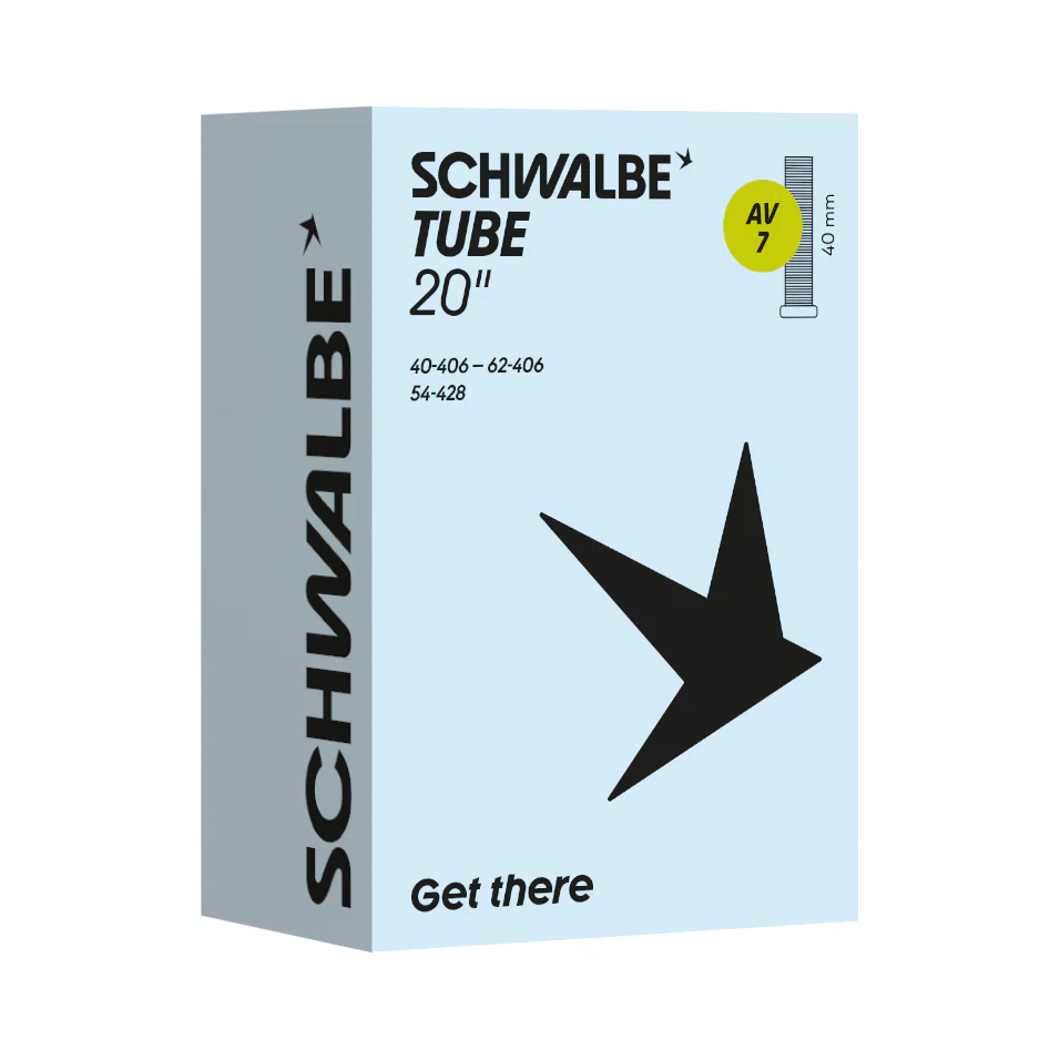 Schwalbe AV7  20" x 1.50-2.35" Inner Tube Schrader Valve 40mm