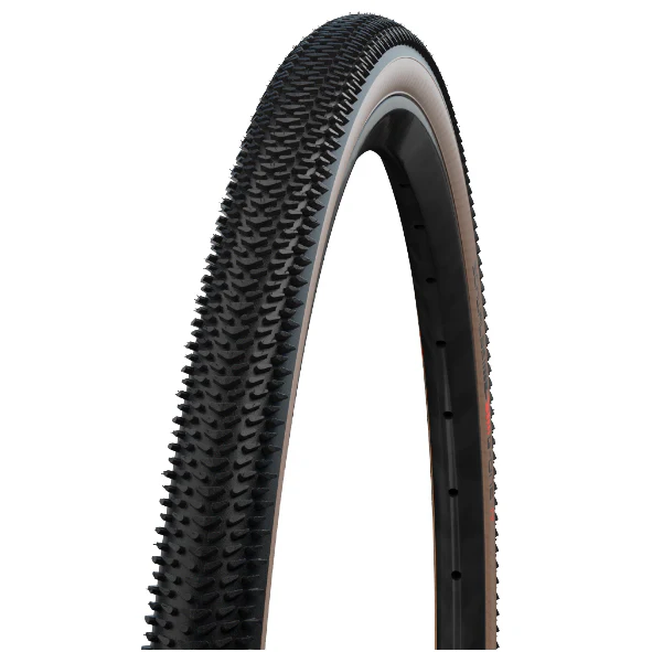 Schwalbe G-One R Evo Super Race TLE Folding Gravel Tyre in Black Transparent  27.5 x 1.70"