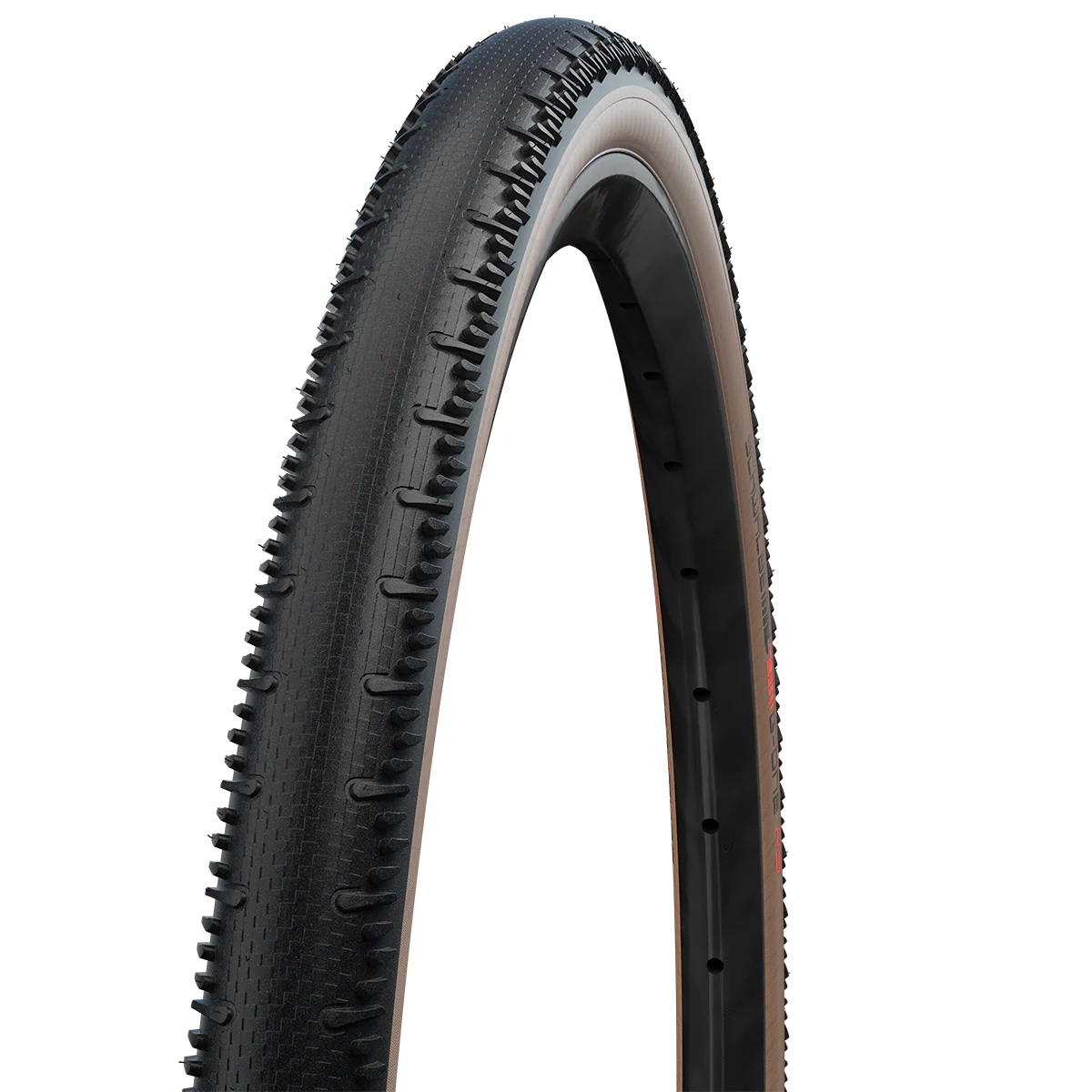 Schwalbe G-One RS PRO TLR Race Evo V-Guard Gravel Folding Tyre in Black Trans