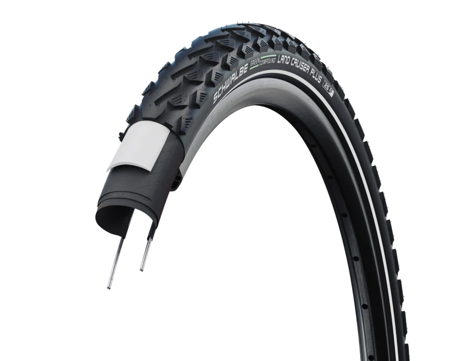 Schwalbe Land Cruiser Plus Active PunctureGuard SBC Rigid MTB Road Tyre | Black/Reflective - Image 3