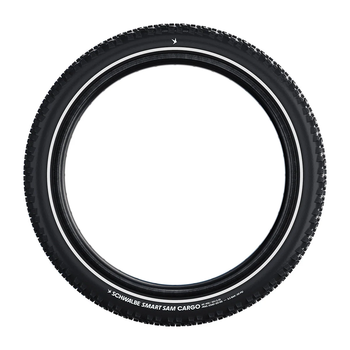 Schwalbe Smart Sam Cargo Super Defense Addix E MTB Wired Tyre In Black/Reflex - Image 3