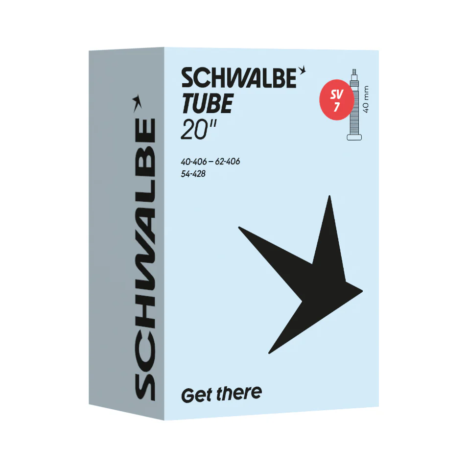 Schwalbe SV7 20" x 1.50-2.40" Inner Tube Presta Valve 40mm