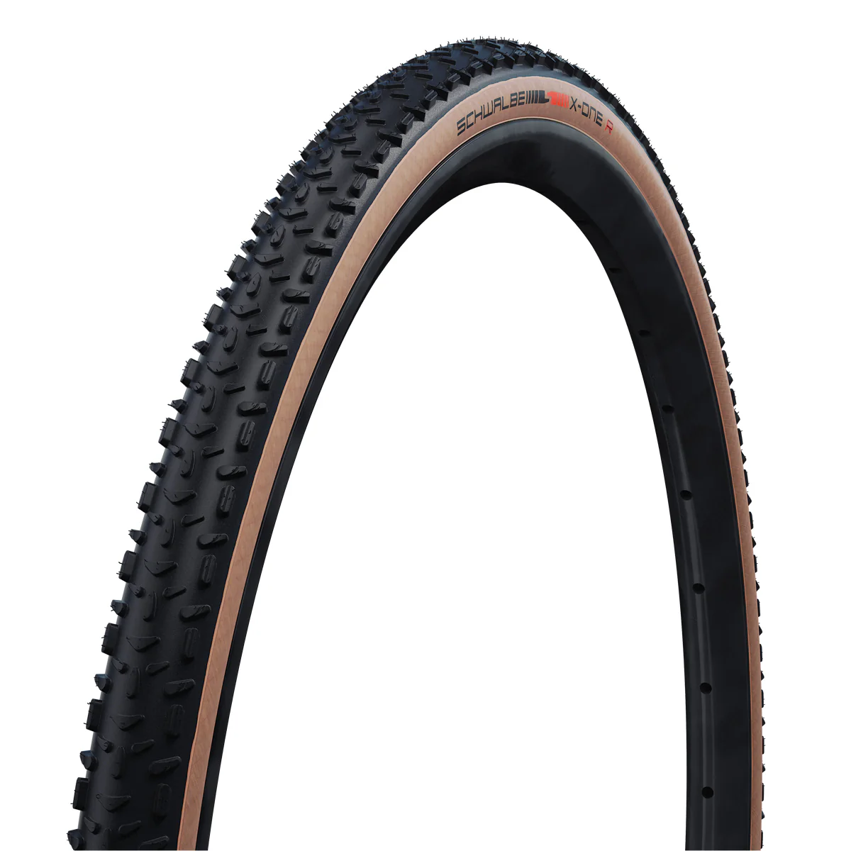 Schwalbe X-One R Super Race V-Guard TLE Gravel Cross Folding Tyre in Black Trans - Image 2