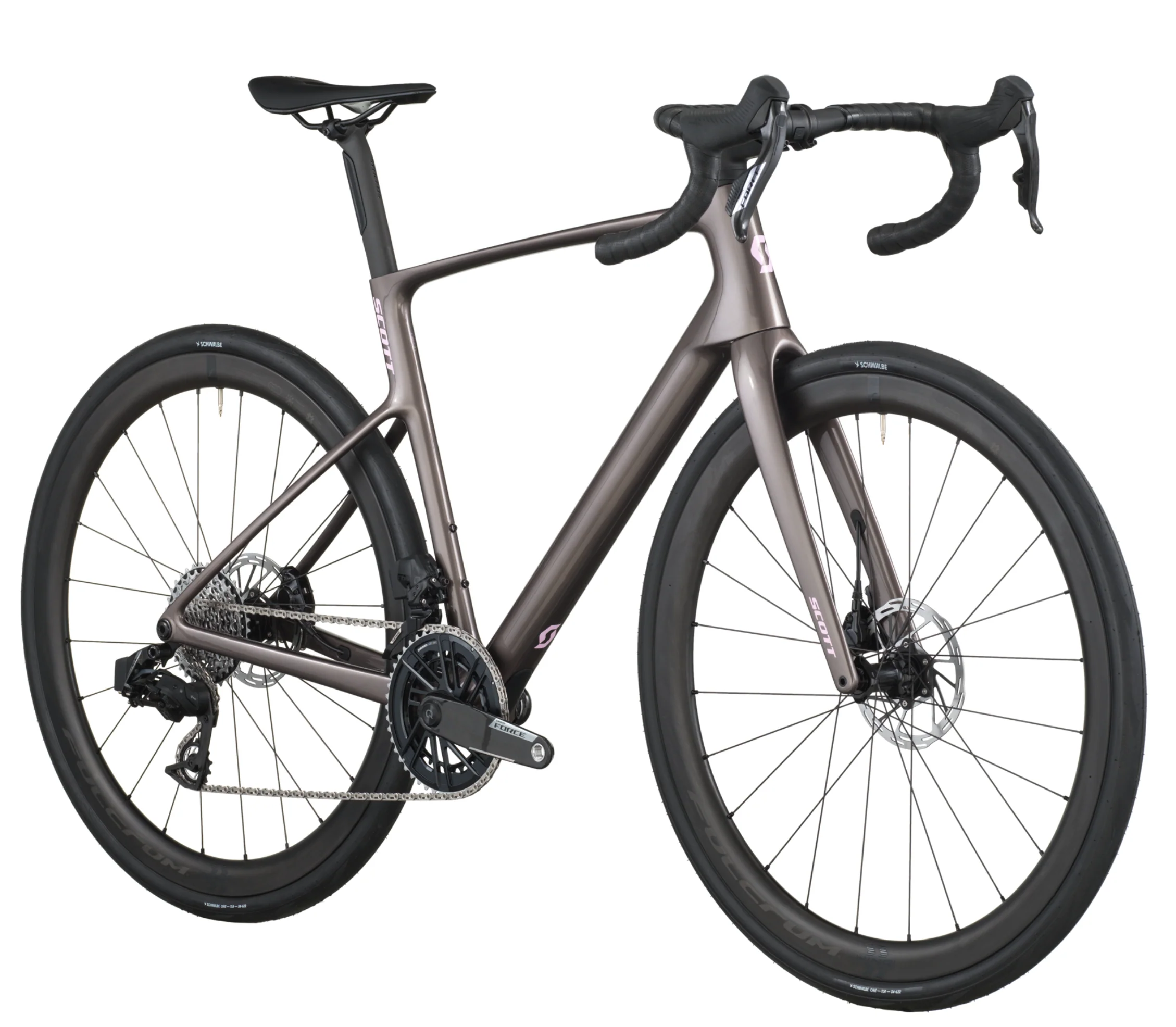 Scott Addict 10 Road Bike In Plum Grey - Image 2