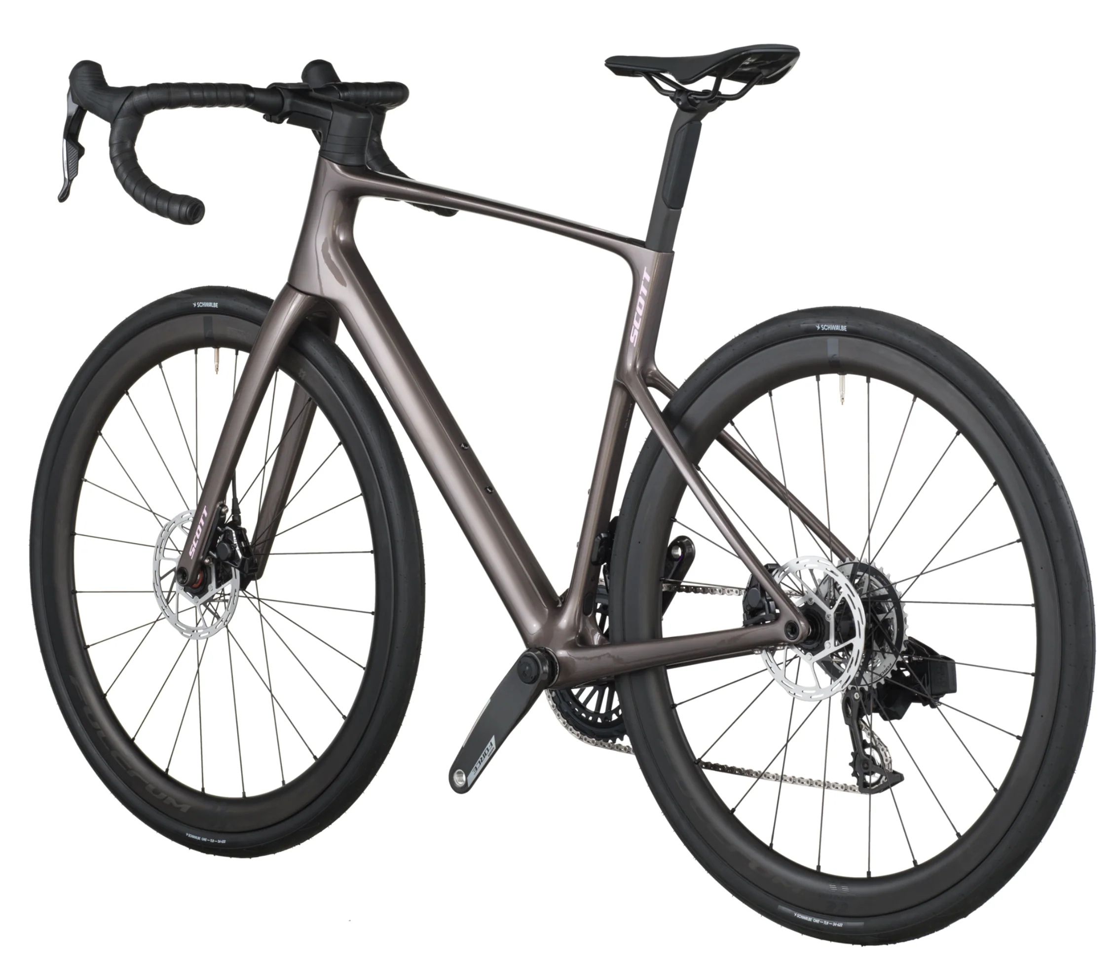 Scott Addict 10 Road Bike In Plum Grey - Image 3