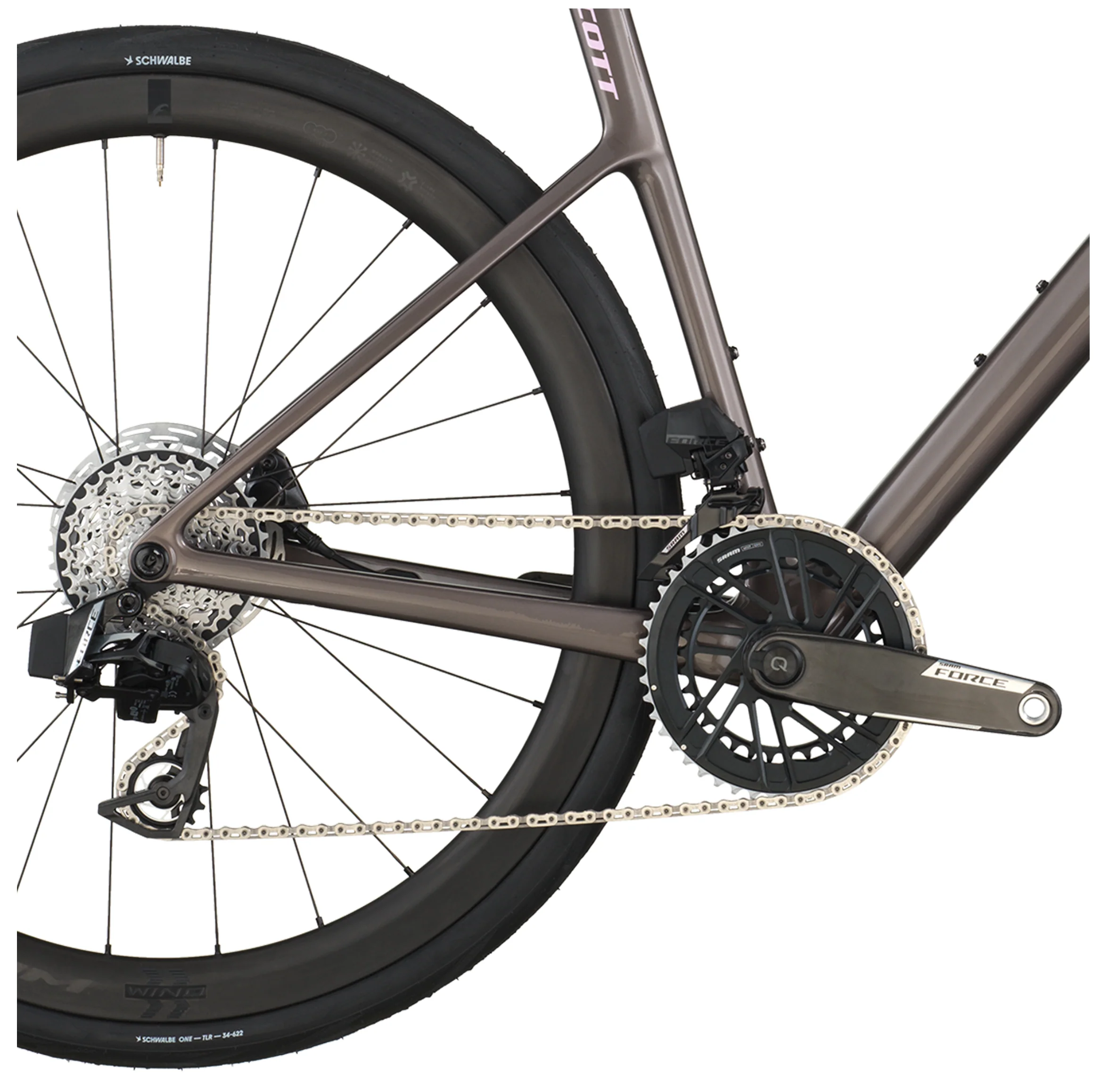 Scott Addict 10 Road Bike In Plum Grey - Image 4