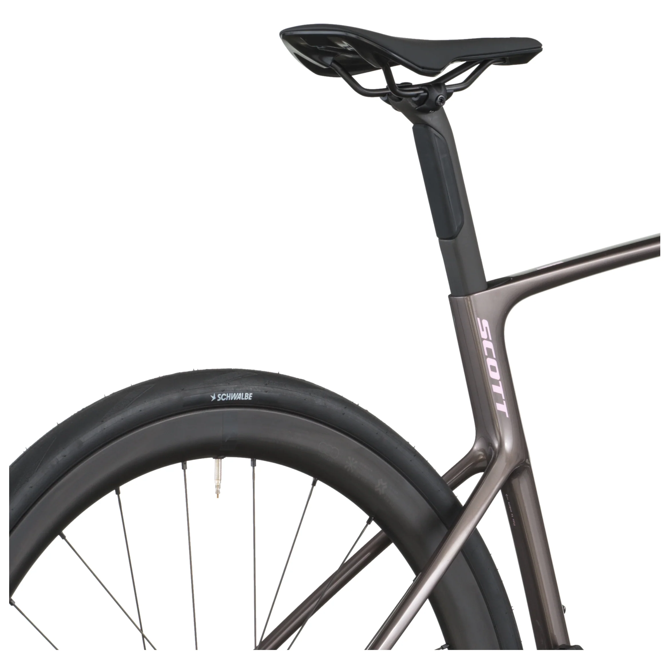 Scott Addict 10 Road Bike In Plum Grey - Image 8