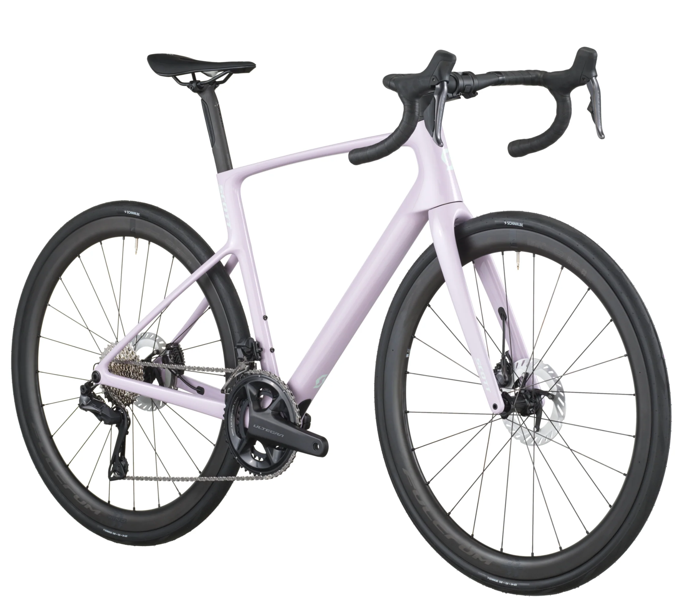 Scott Addict 20 Road Bike In Violet Pink - Image 2