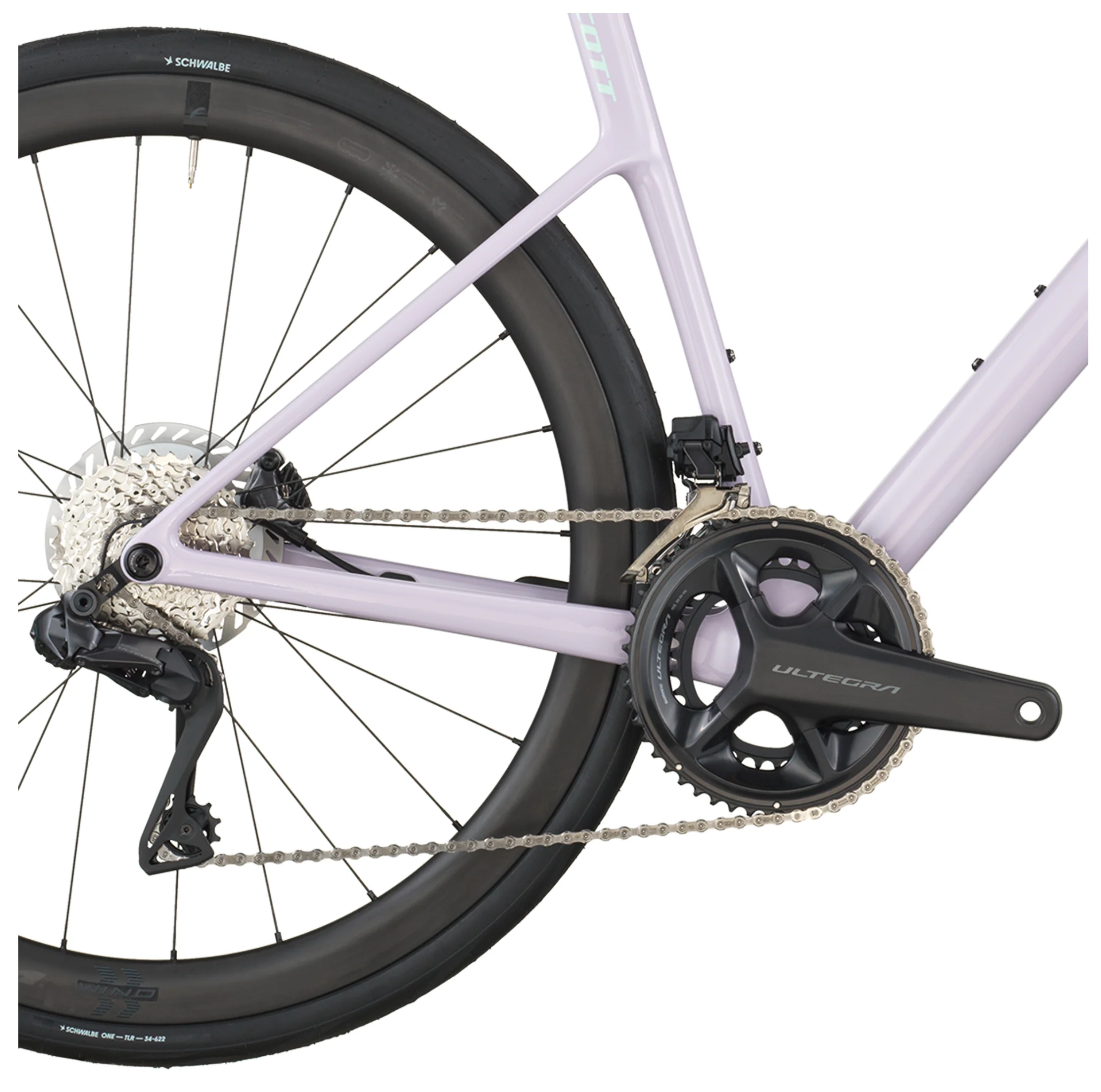 Scott Addict 20 Road Bike In Violet Pink - Image 4