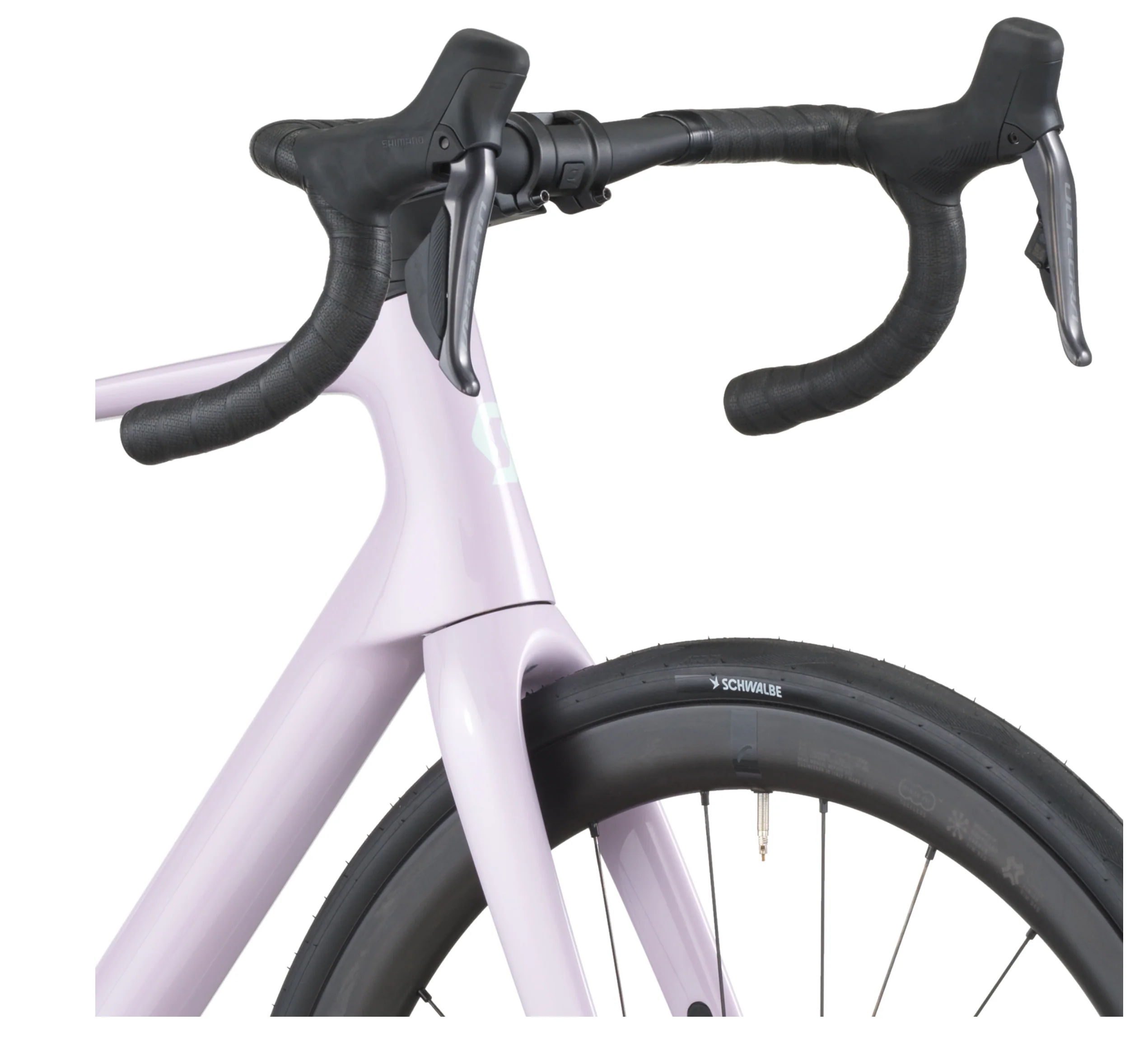 Scott Addict 20 Road Bike In Violet Pink - Image 5