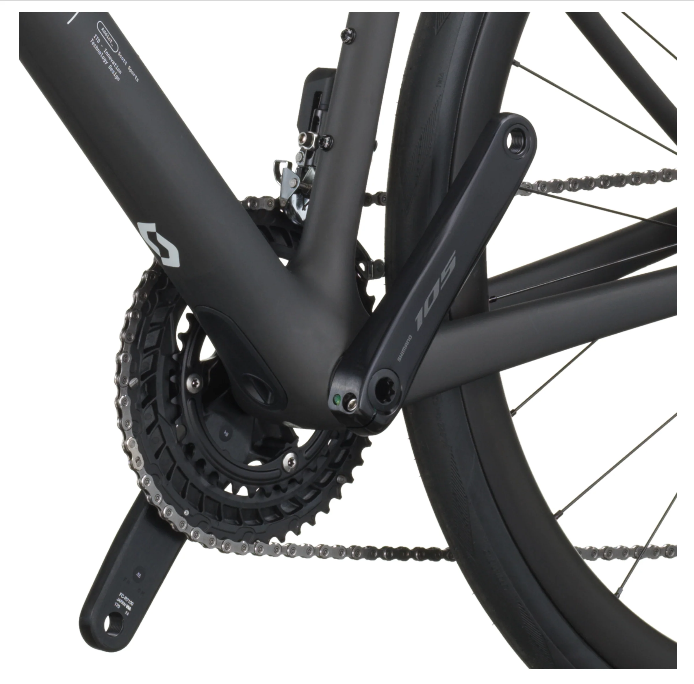 Scott Addict 30 Road Bike - Carbon Black - Image 6