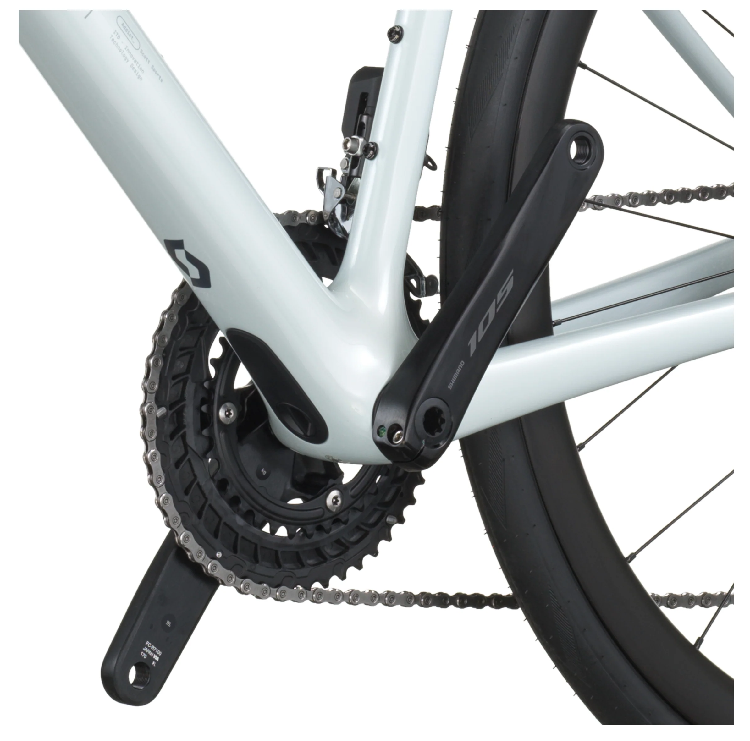 Scott Addict 30 Road Bike - Cumulus White - Image 6