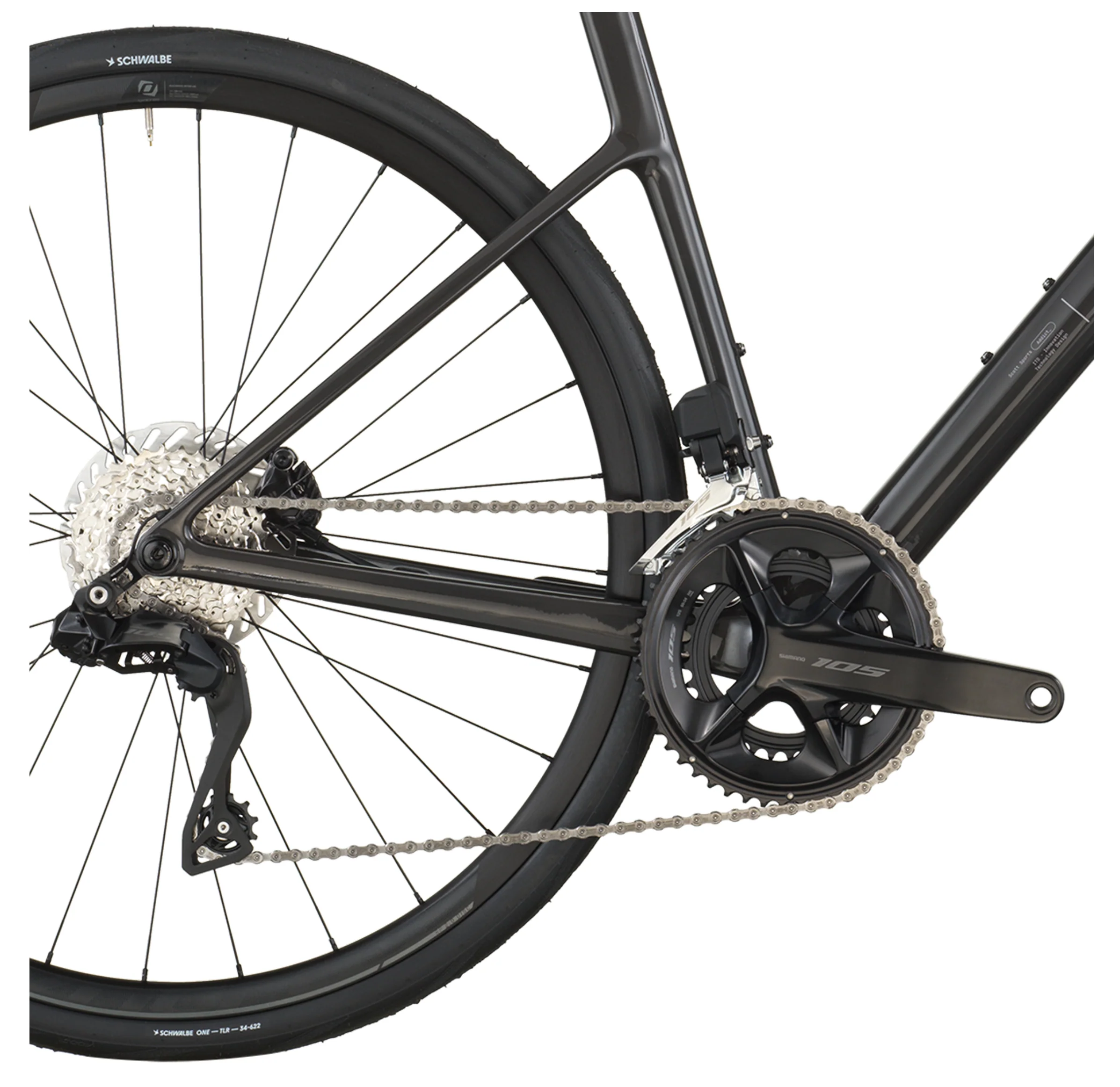 Scott Addict 40 Road Bike - Carbon Black - Image 4