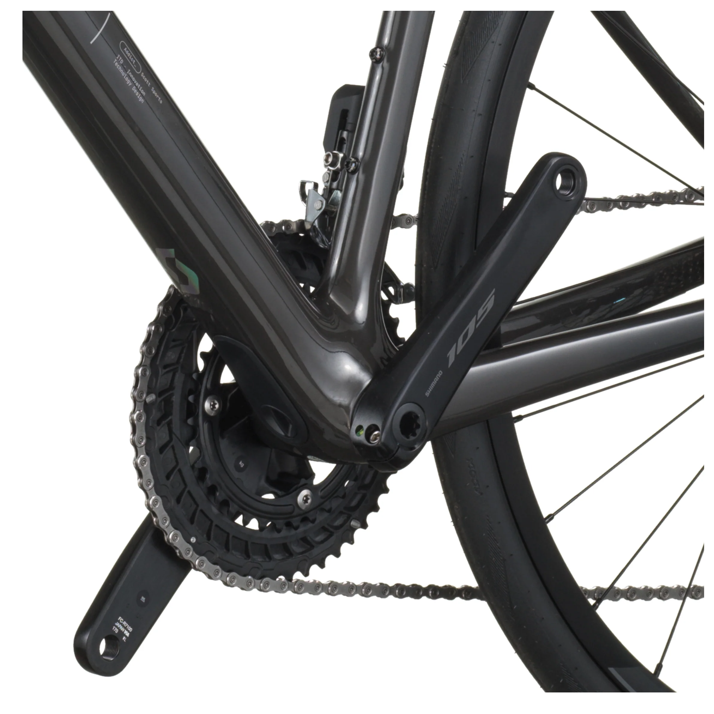 Scott Addict 40 Road Bike - Carbon Black - Image 6