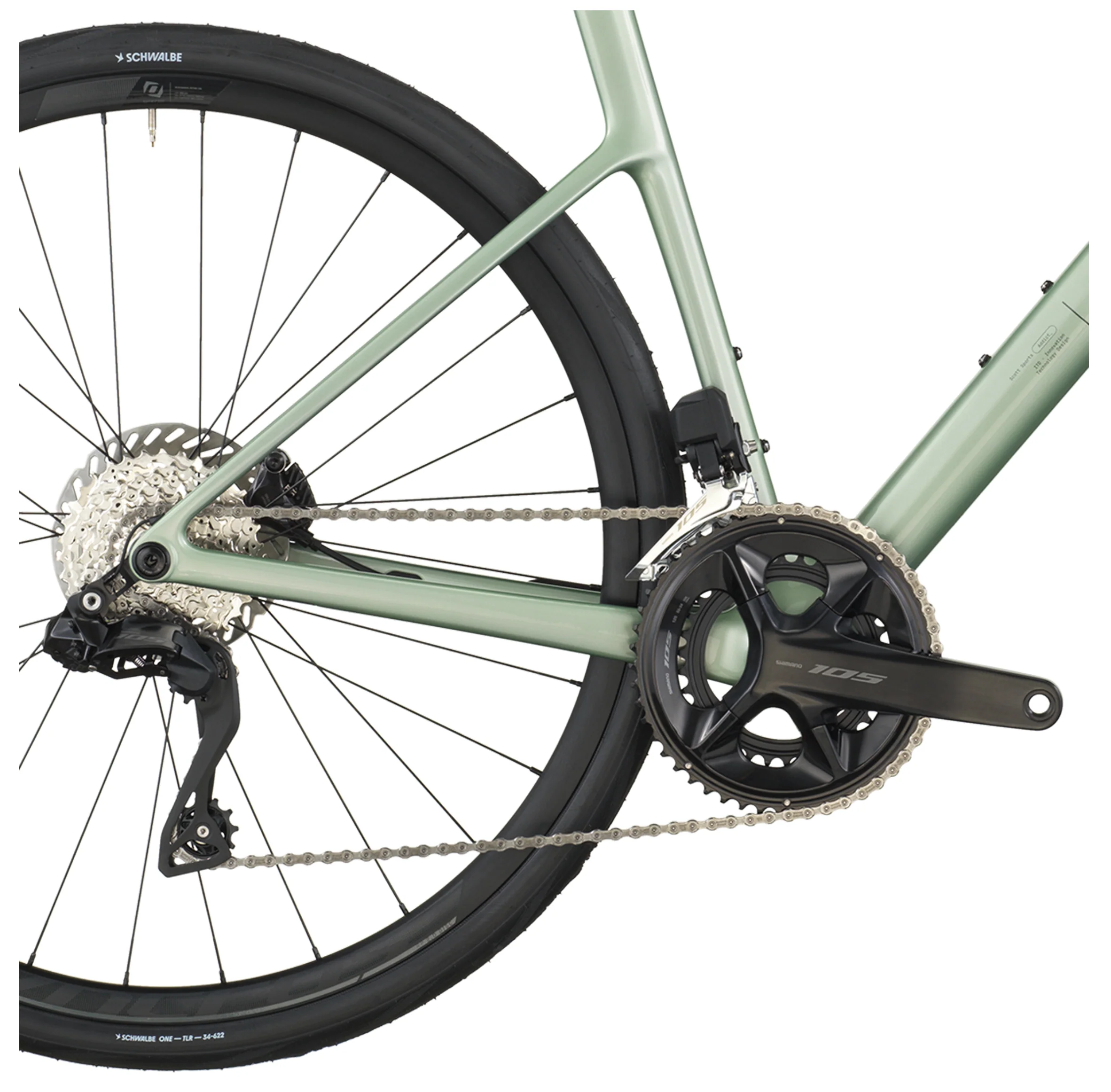 Scott Addict 40 Road Bike - Reseda Green - Image 4