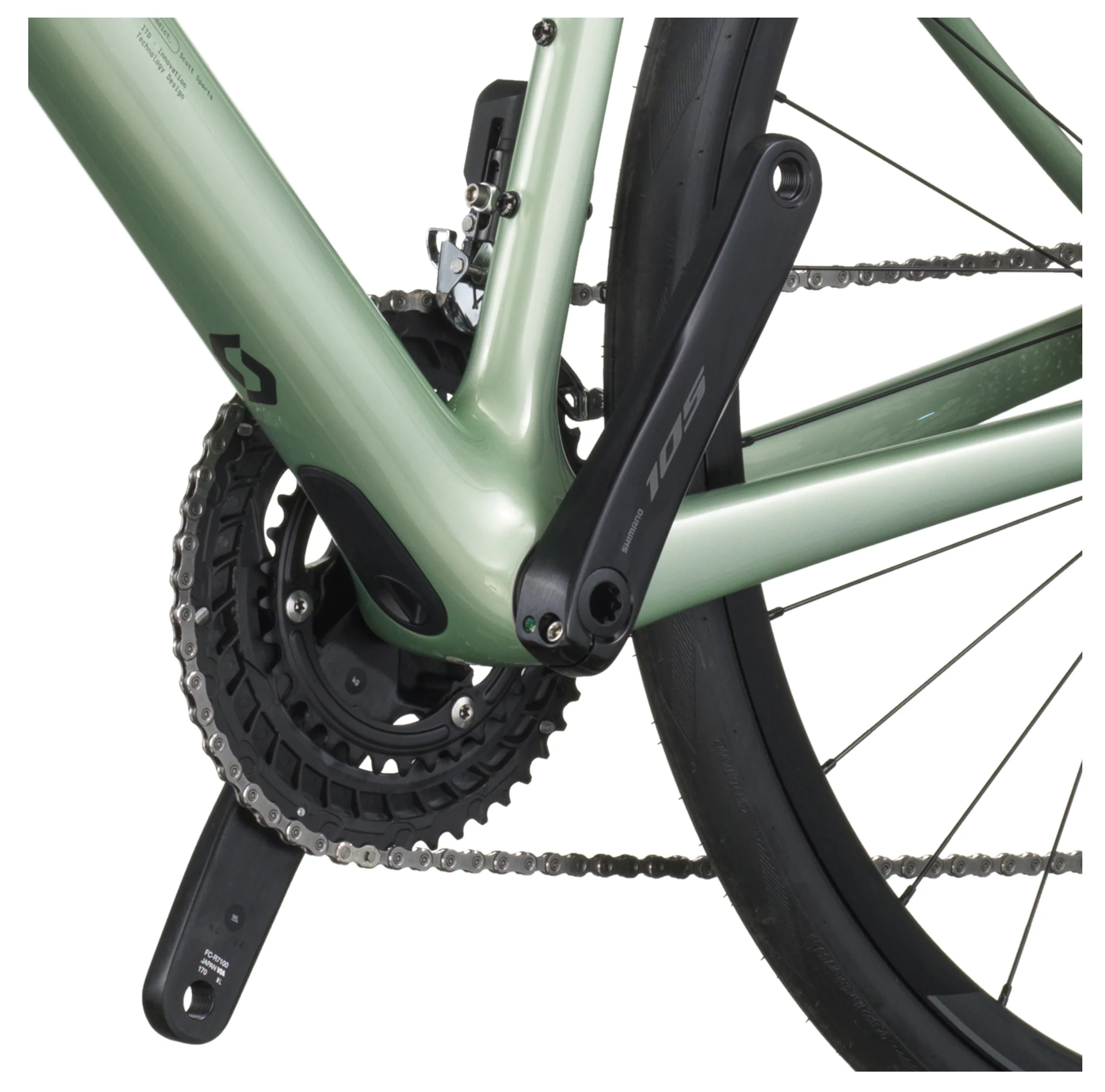 Scott Addict 40 Road Bike - Reseda Green - Image 6