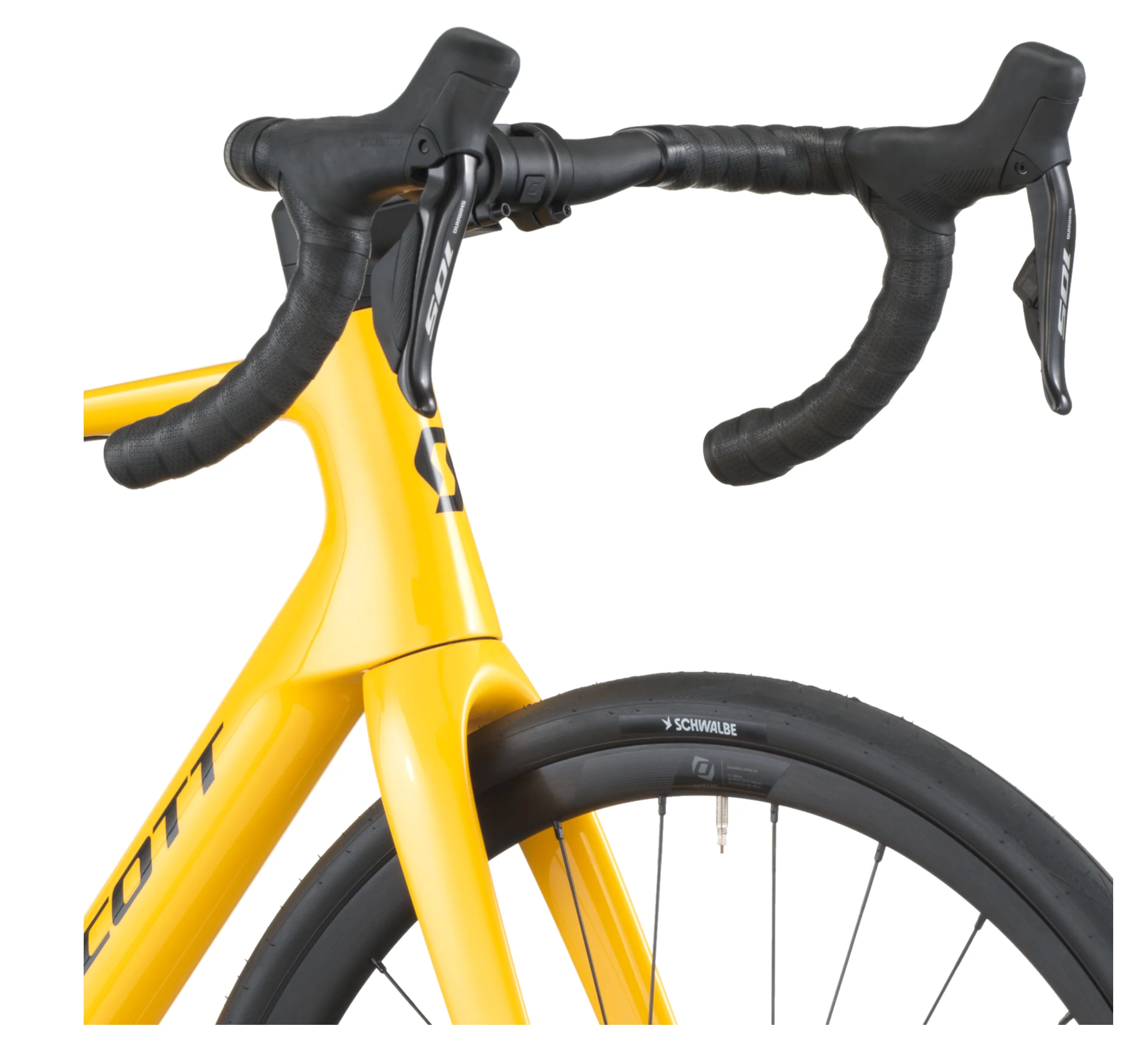 Scott Addict 40 Road Bike - Vivid Yellow - Image 5
