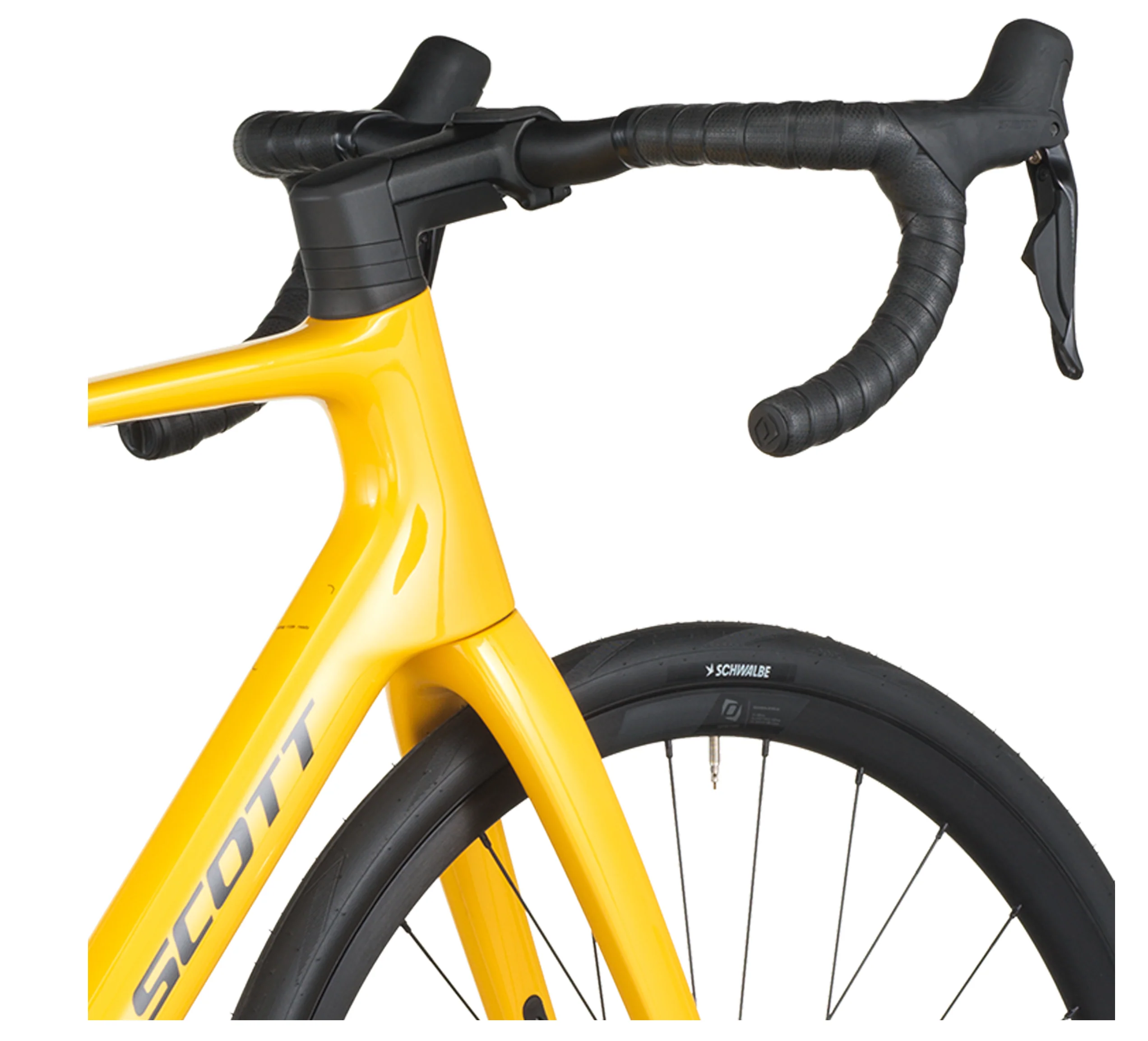 Scott Addict 40 Road Bike - Vivid Yellow - Image 7