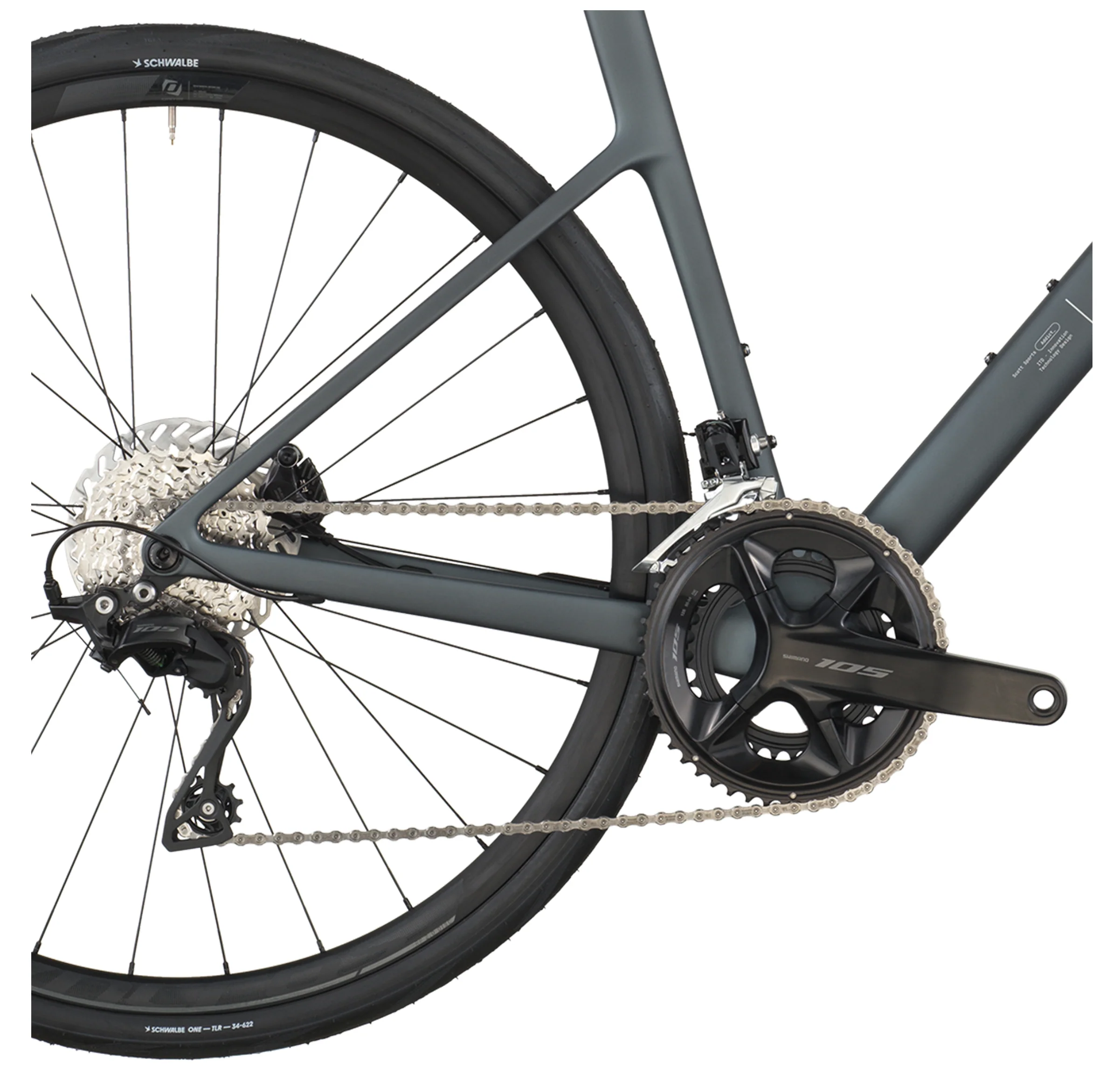 Scott Addict 50 Road Bike - Carbon Grey - Image 4