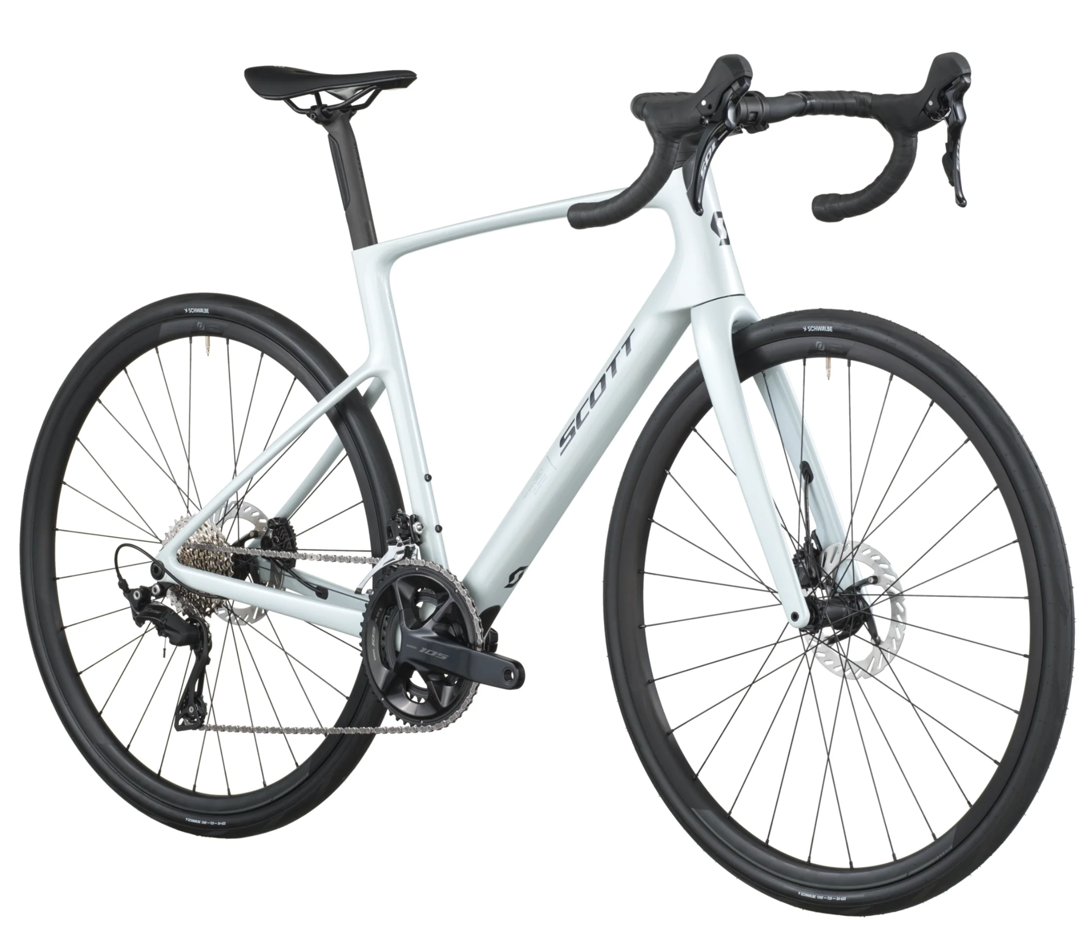 Scott Addict 50 Road Bike - Cumulus White - Image 2