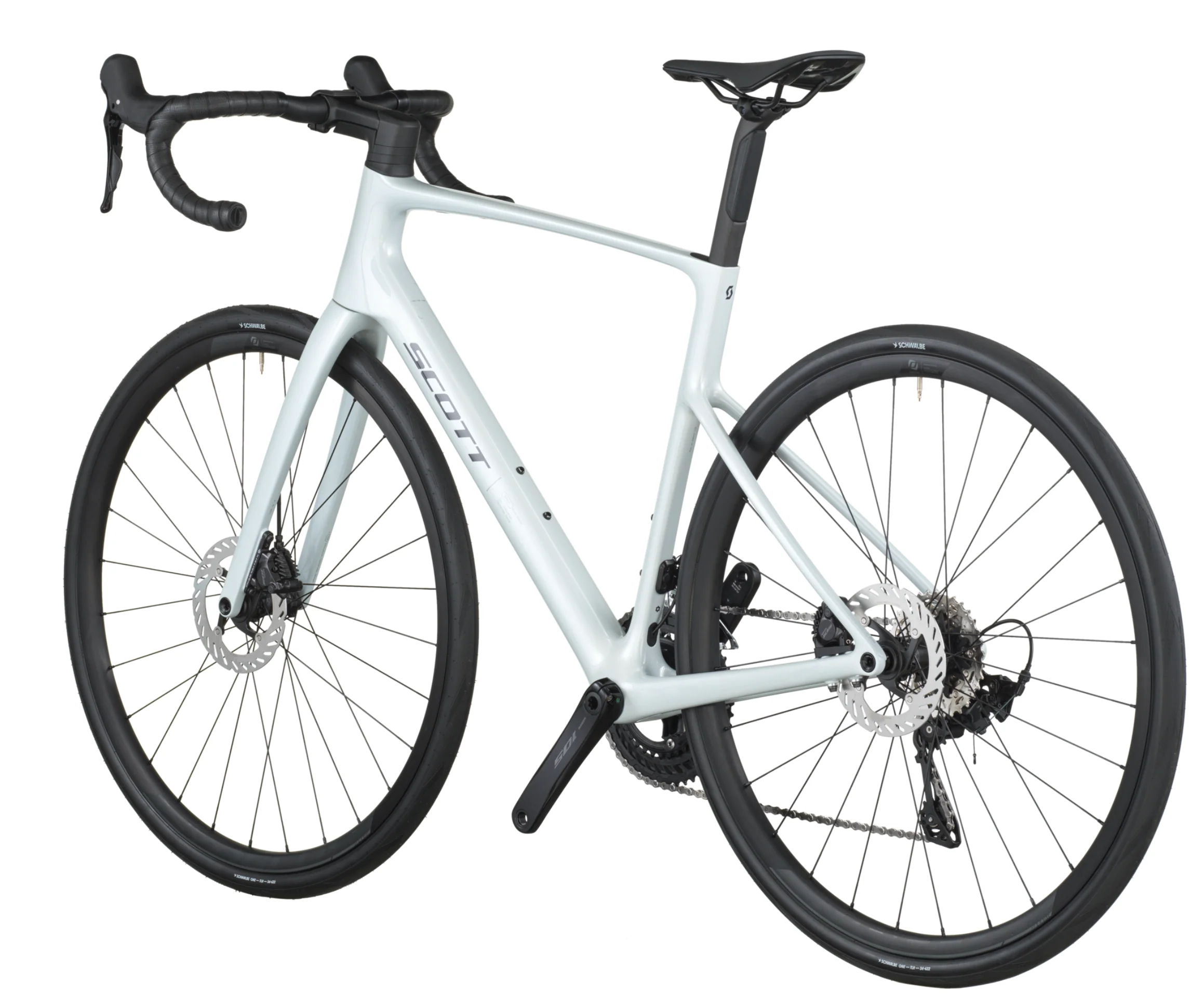 Scott Addict 50 Road Bike - Cumulus White - Image 3