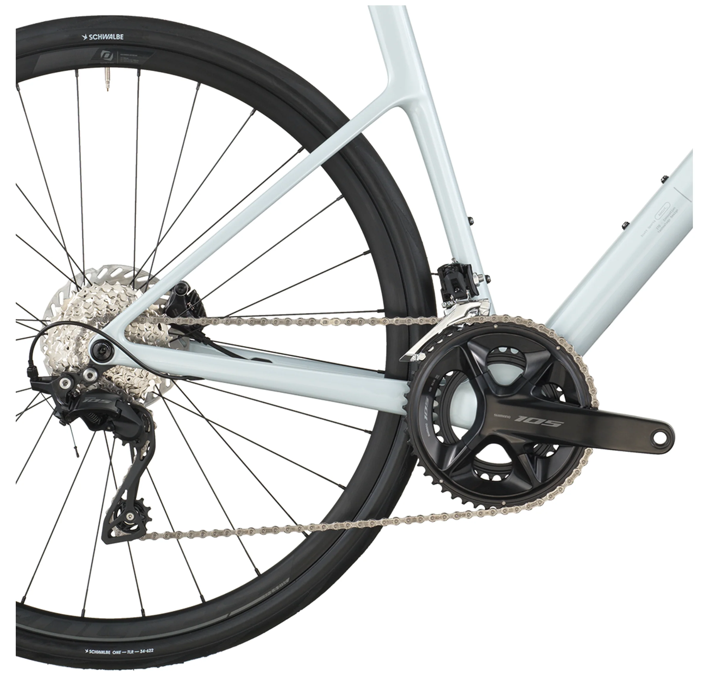 Scott Addict 50 Road Bike - Cumulus White - Image 4