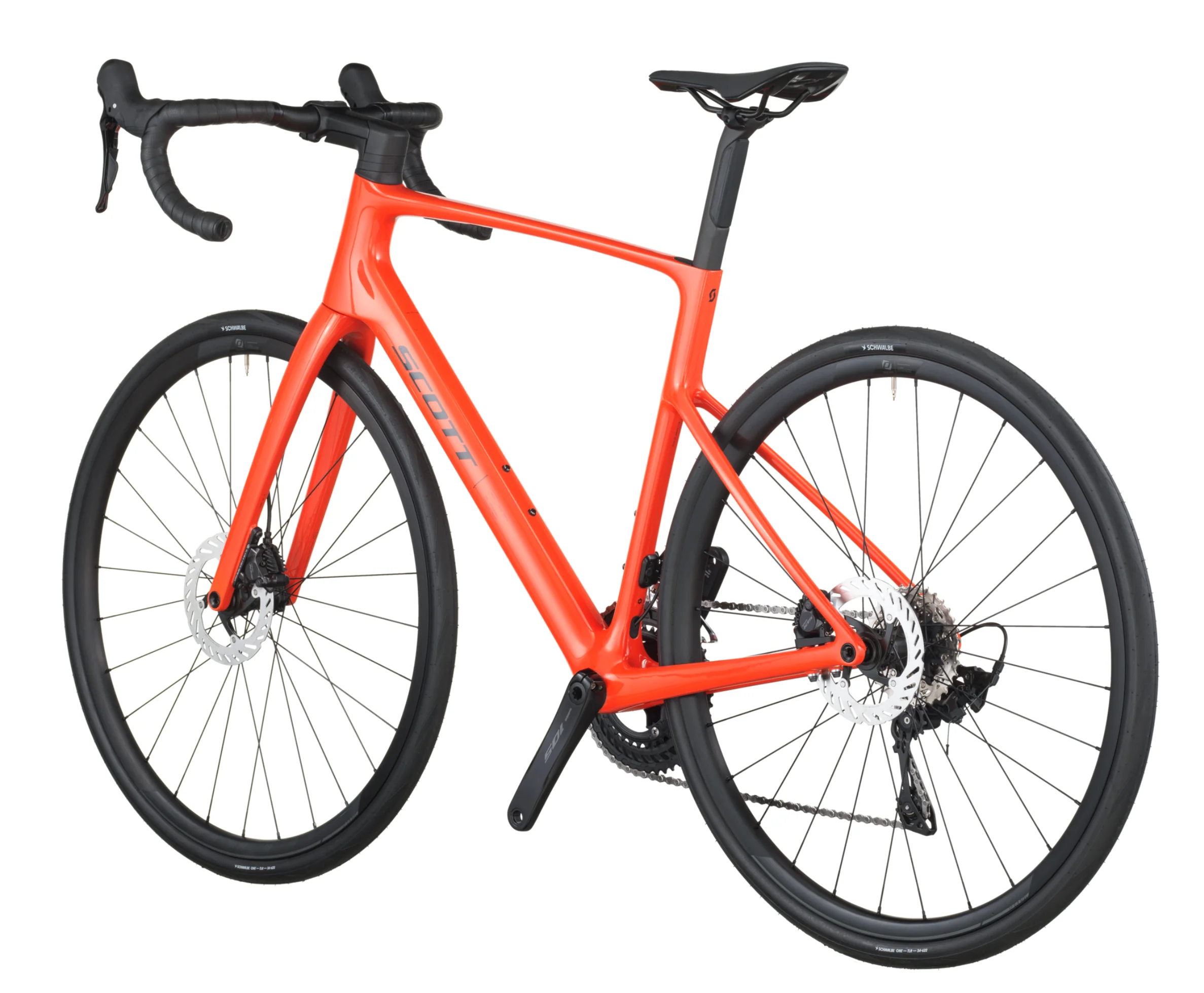 Scott Addict 50 Road Bike - Flame Orange - Image 3