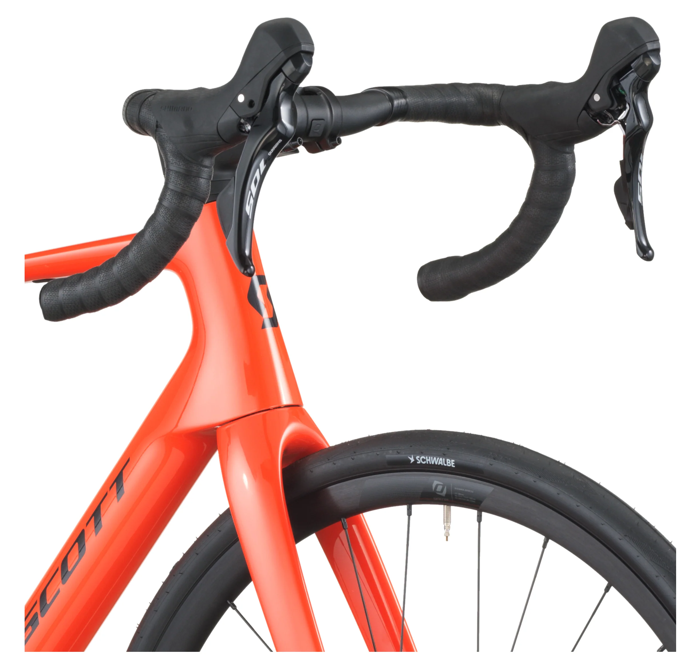 Scott Addict 50 Road Bike - Flame Orange - Image 5