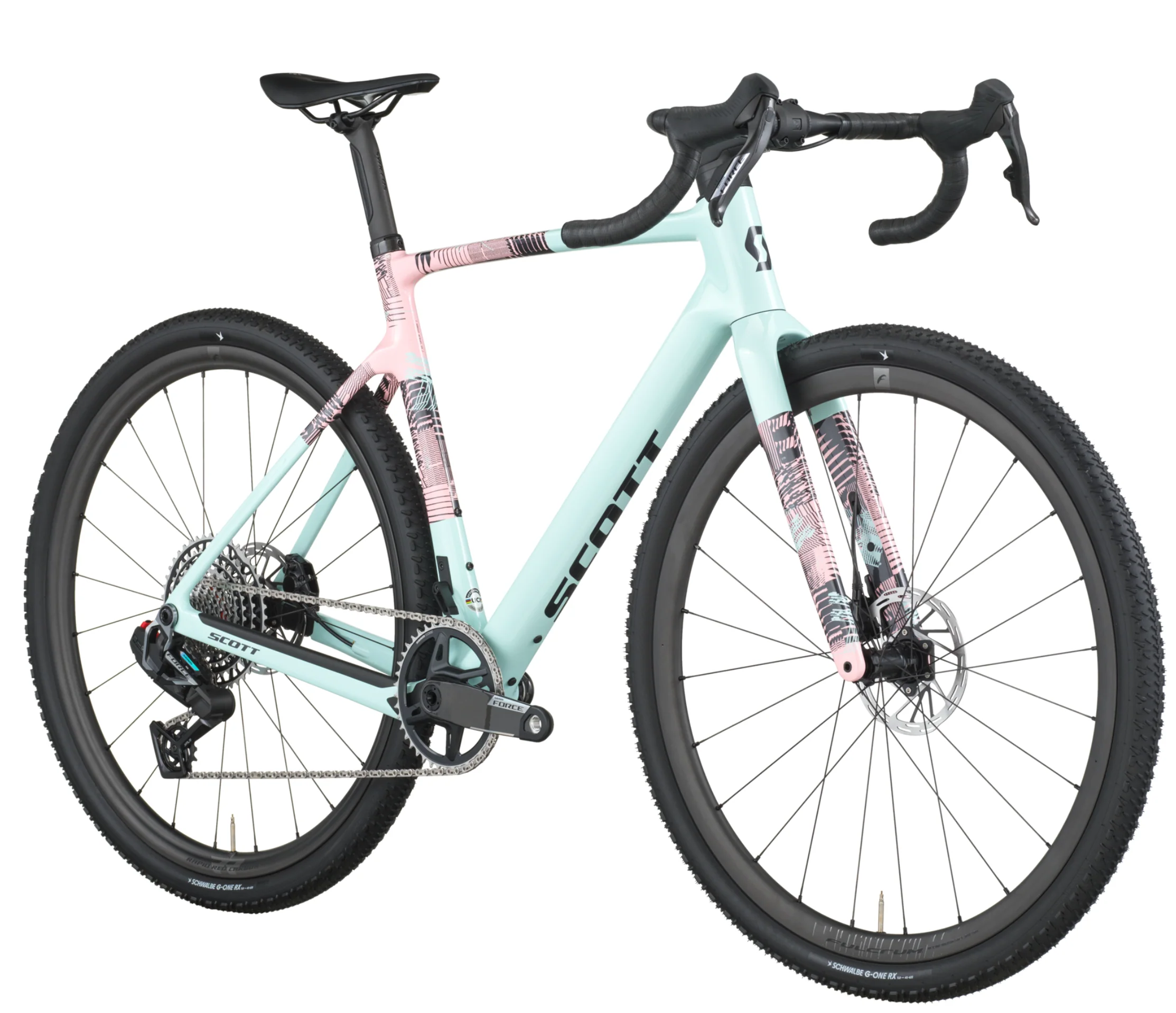 Scott Addict Gravel 10 Gravel Bike In Gelato Blue Gelato Pink - Image 3