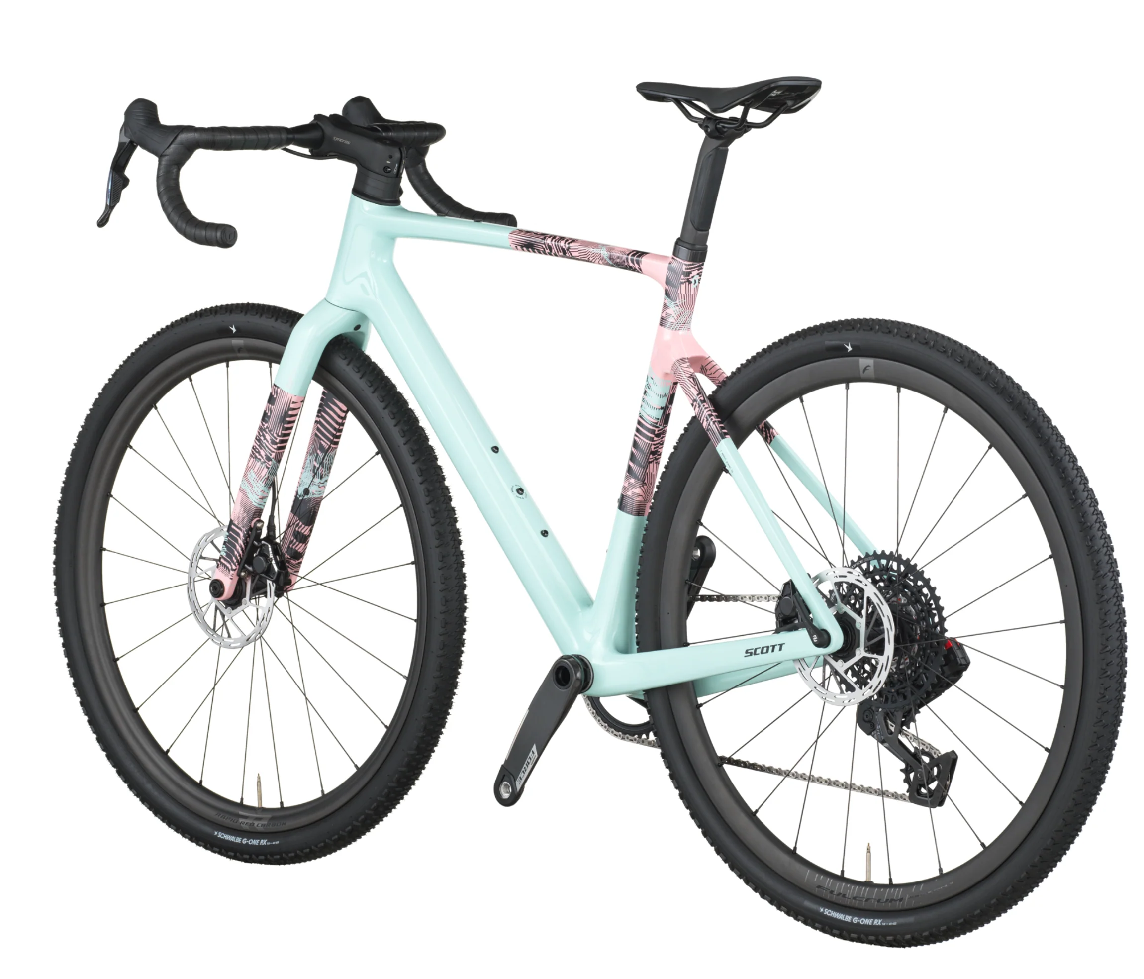 Scott Addict Gravel 10 Gravel Bike In Gelato Blue Gelato Pink - Image 4