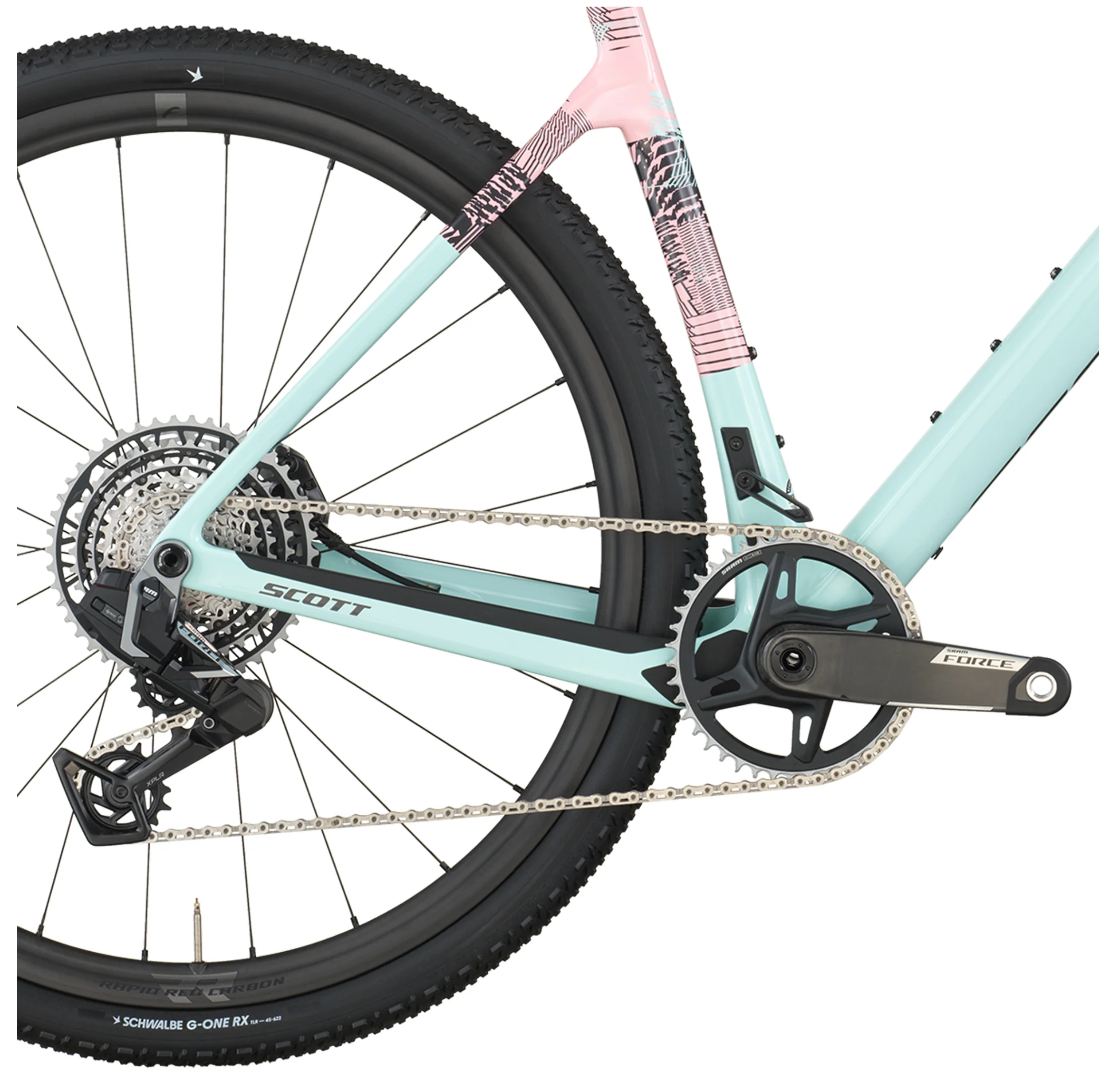 Scott Addict Gravel 10 Gravel Bike In Gelato Blue Gelato Pink - Image 5