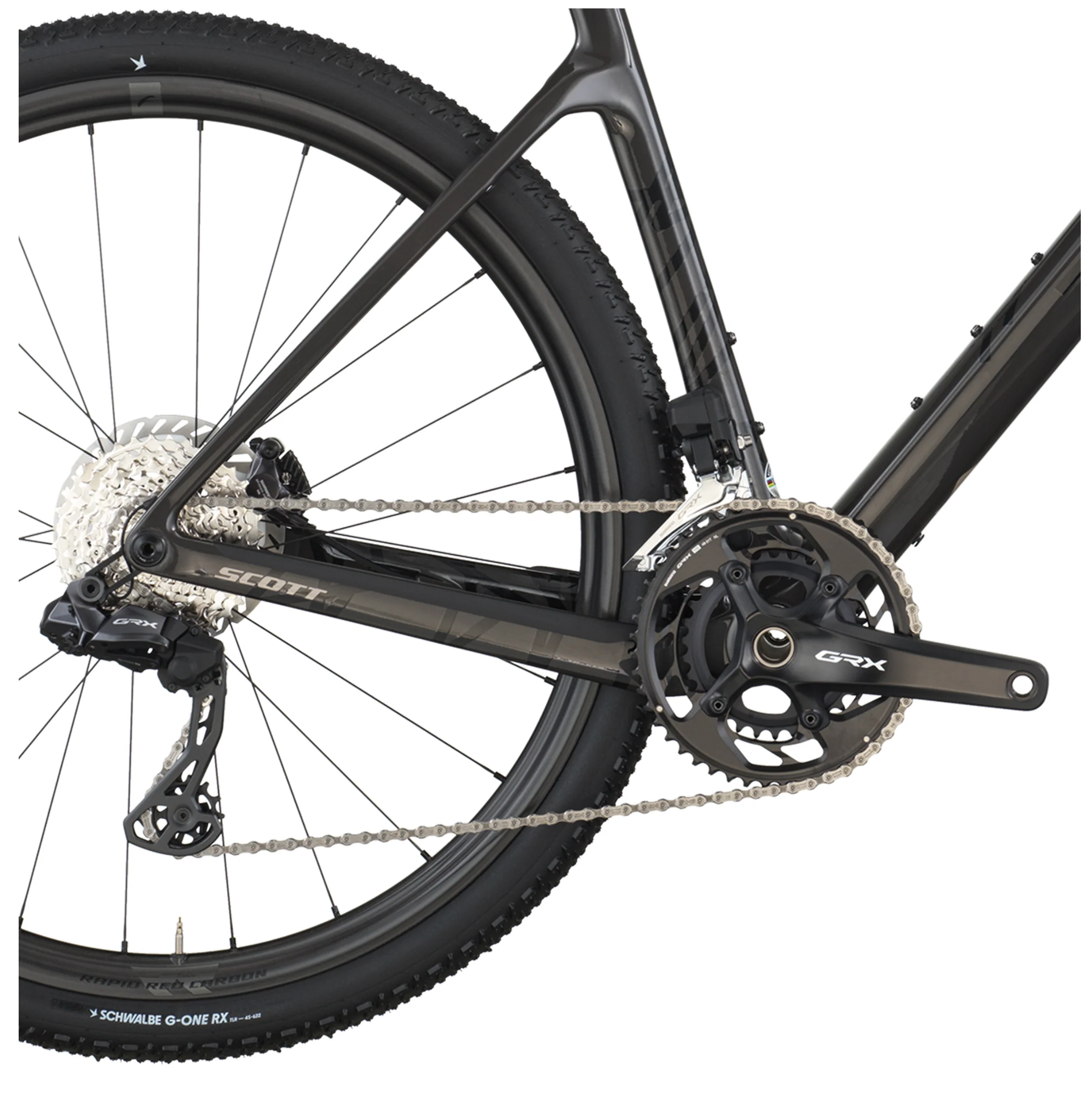 Scott Addict Gravel 15 Gravel Bike In Carbon Black - Image 6