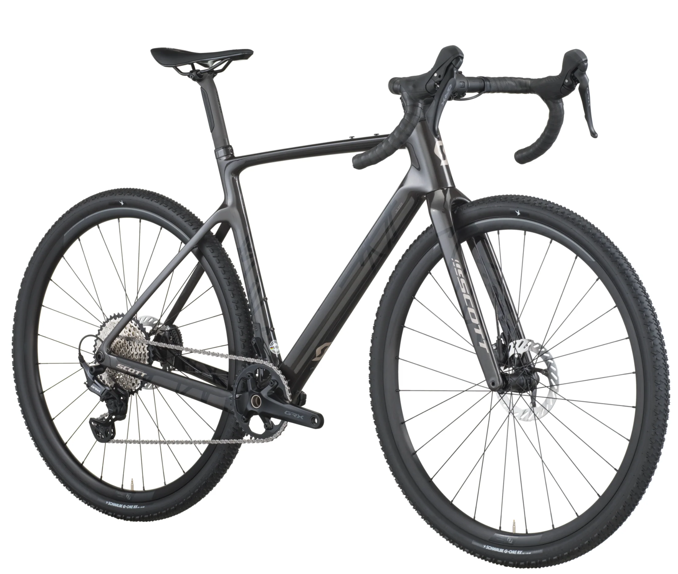 Scott Addict Gravel 30 Gravel Bike In Carbon Black - Image 2