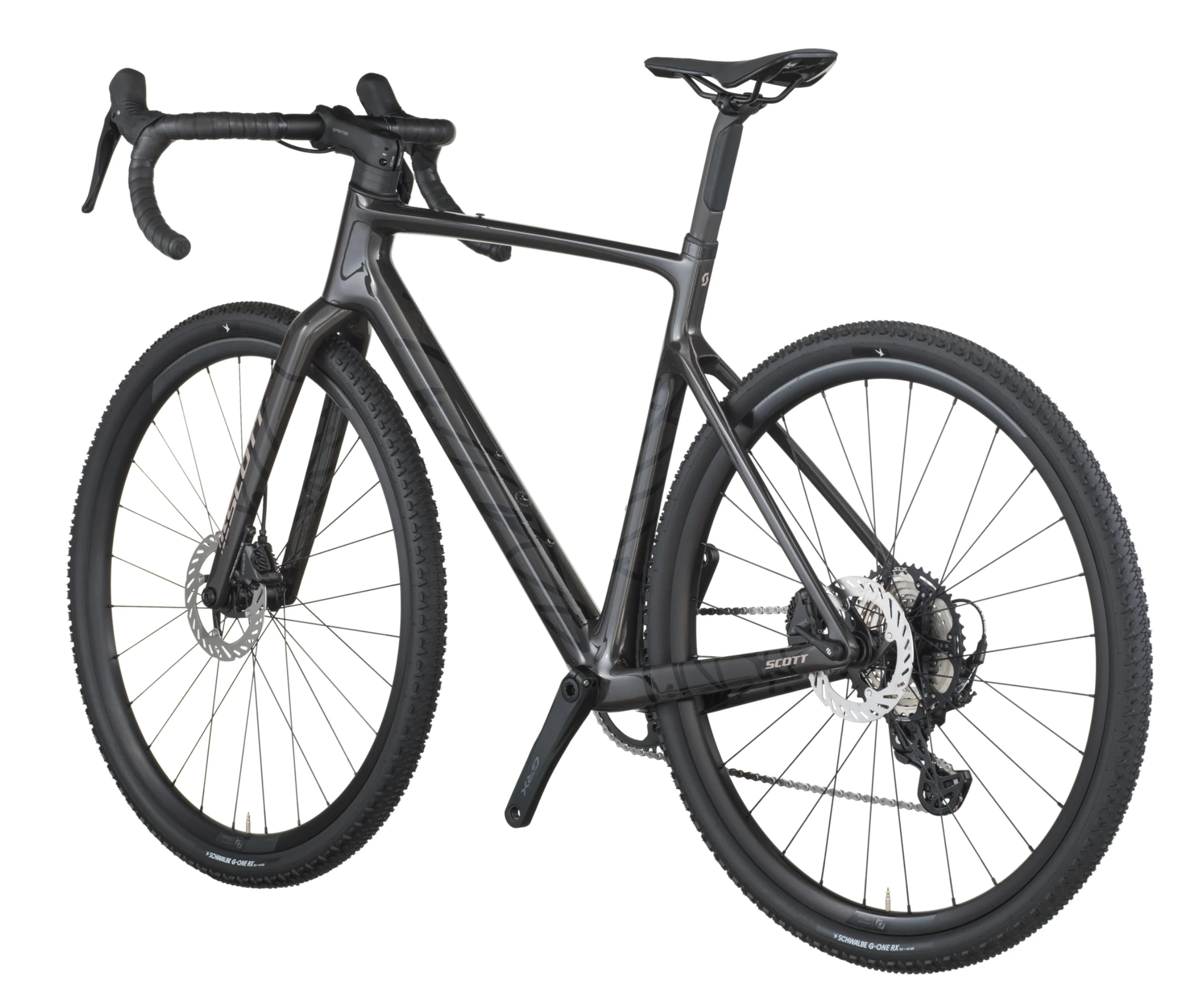 Scott Addict Gravel 30 Gravel Bike In Carbon Black - Image 3