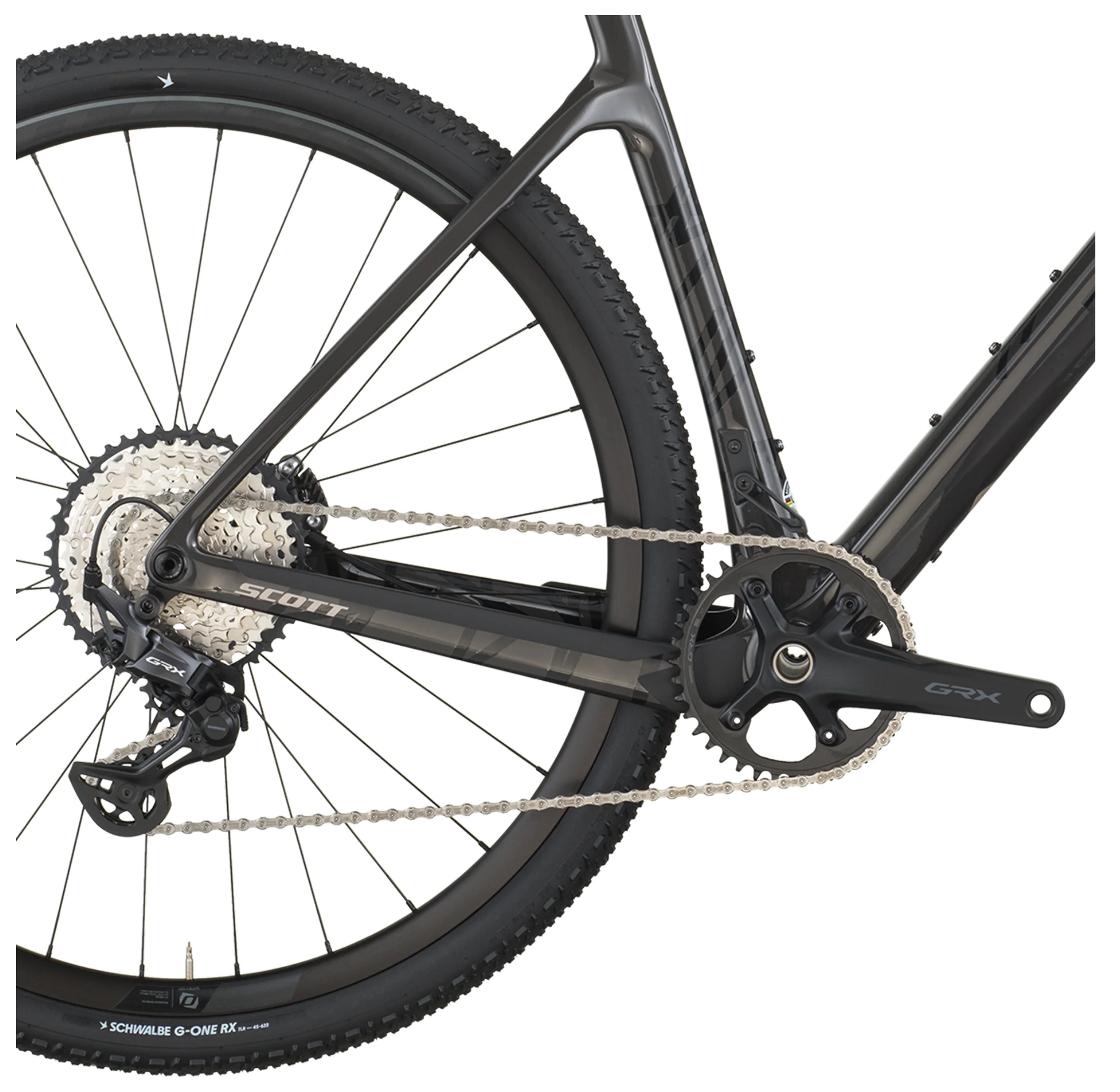 Scott Addict Gravel 30 Gravel Bike In Carbon Black - Image 4