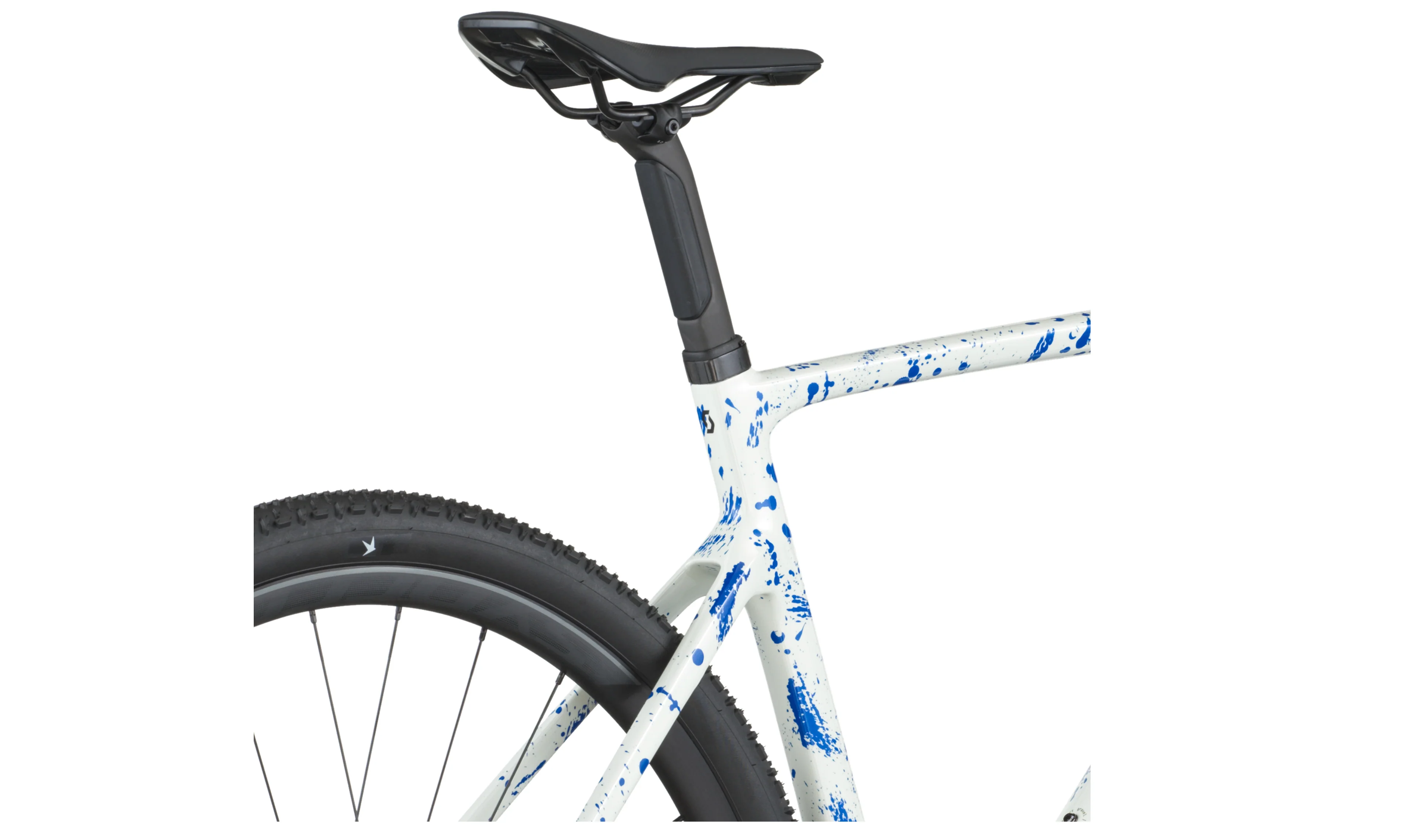 Scott Addict Gravel 30 Gravel Bike In White Splatter Blue - Image 8