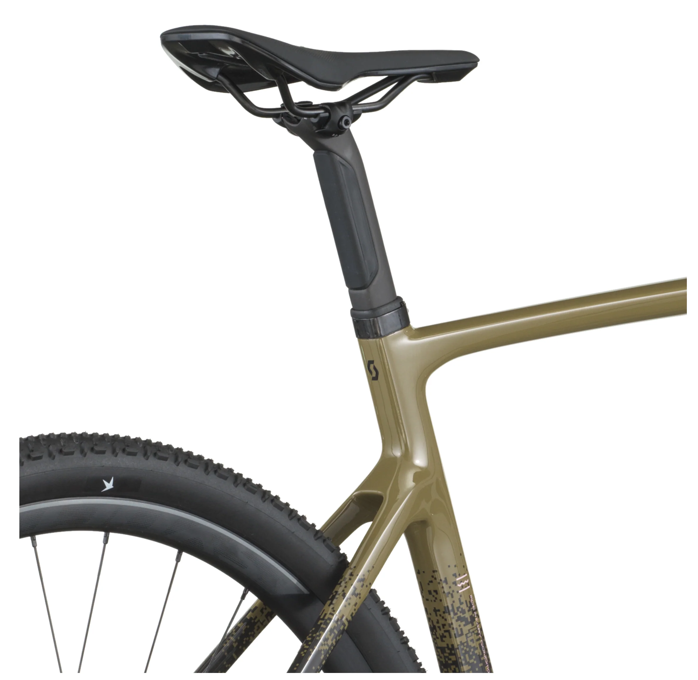 Scott Addict Gravel 40 Gravel Bike In Kaki Green Carbon Black - Image 8