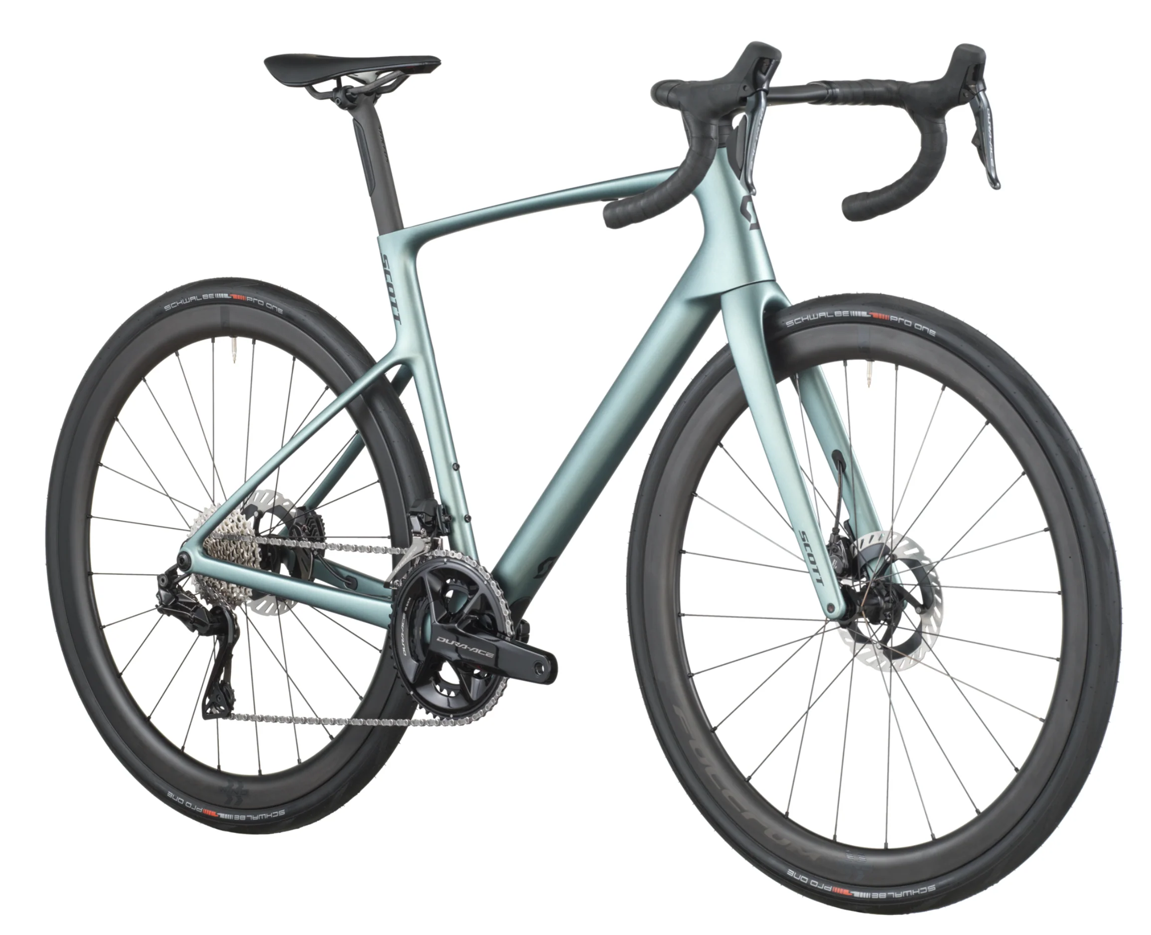 Scott Addict Premium Road Bike In Whale Grey - Image 2