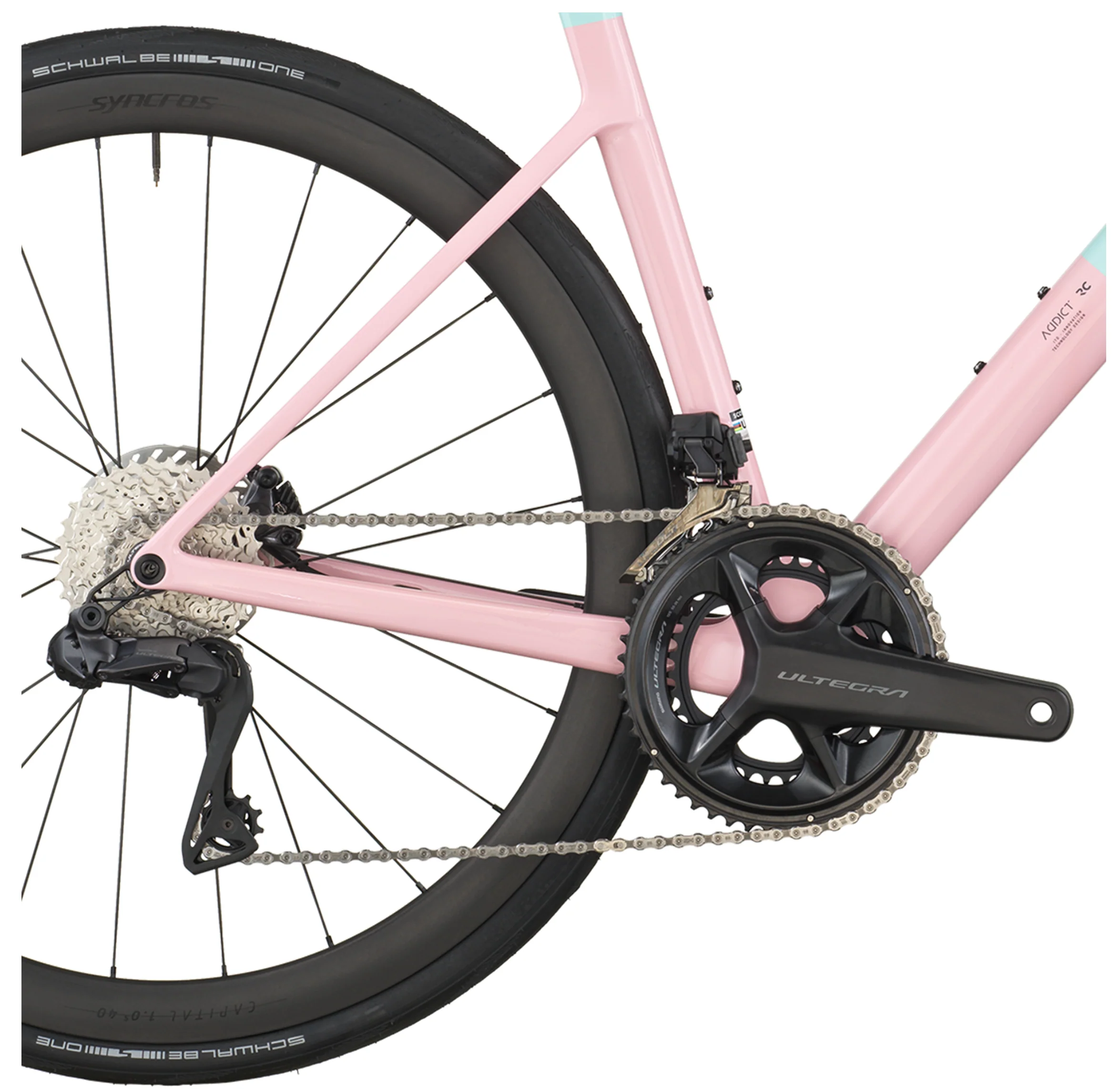 Scott Addict RC 10 Road Bike Gelato Blue Gelato Pink - Image 4