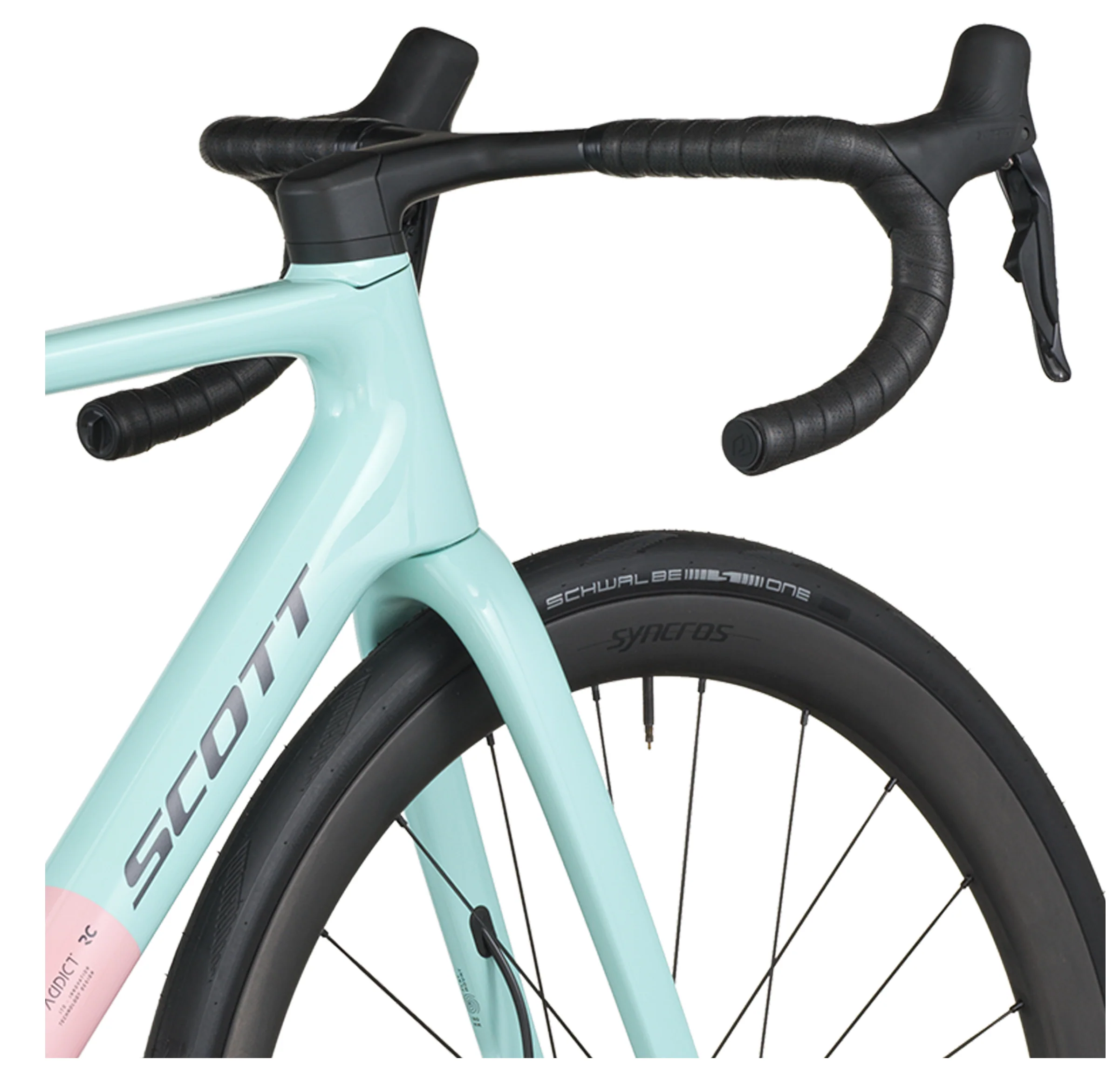 Scott Addict RC 10 Road Bike Gelato Blue Gelato Pink - Image 7